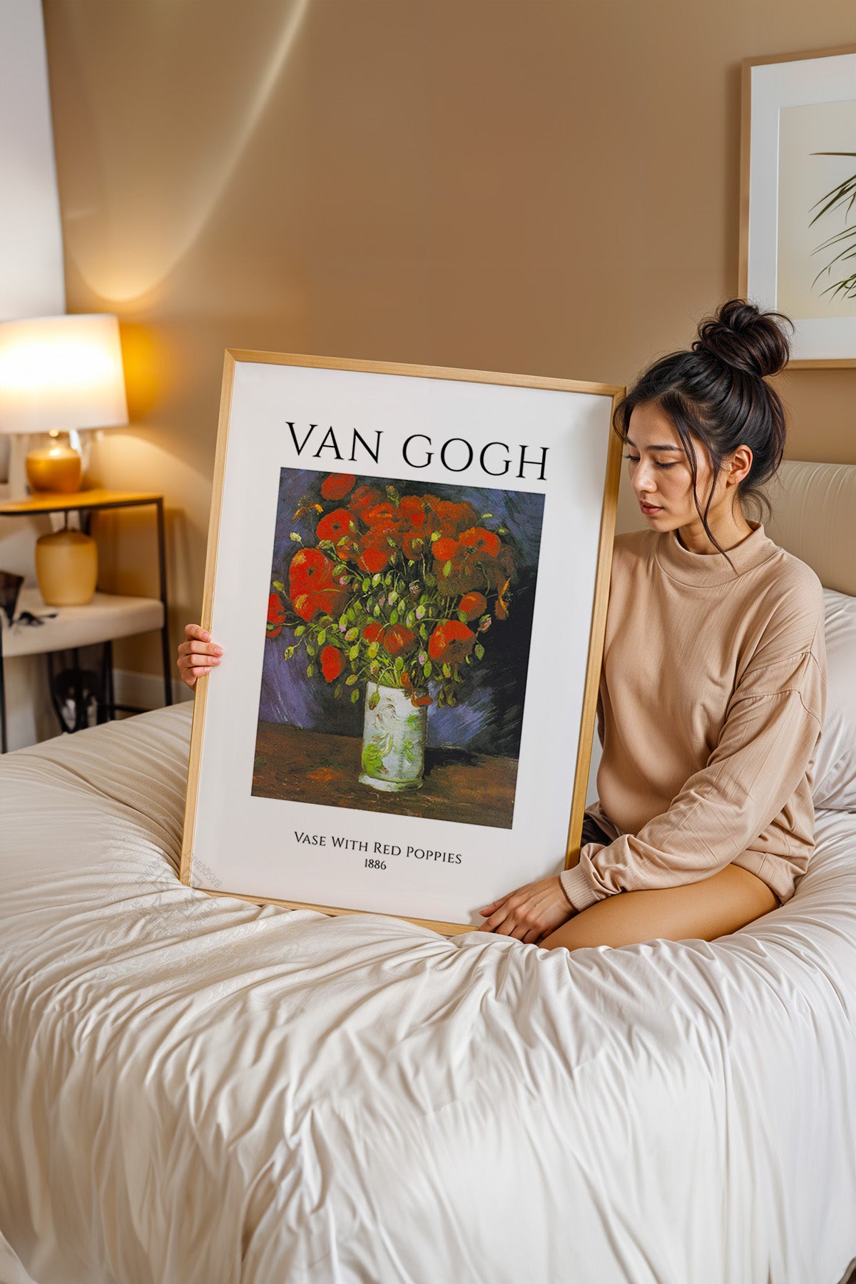 Vincent Van Gogh Serisi Ahşap Çerçeveli Poster, Tablo Duvar Dekoru No:13