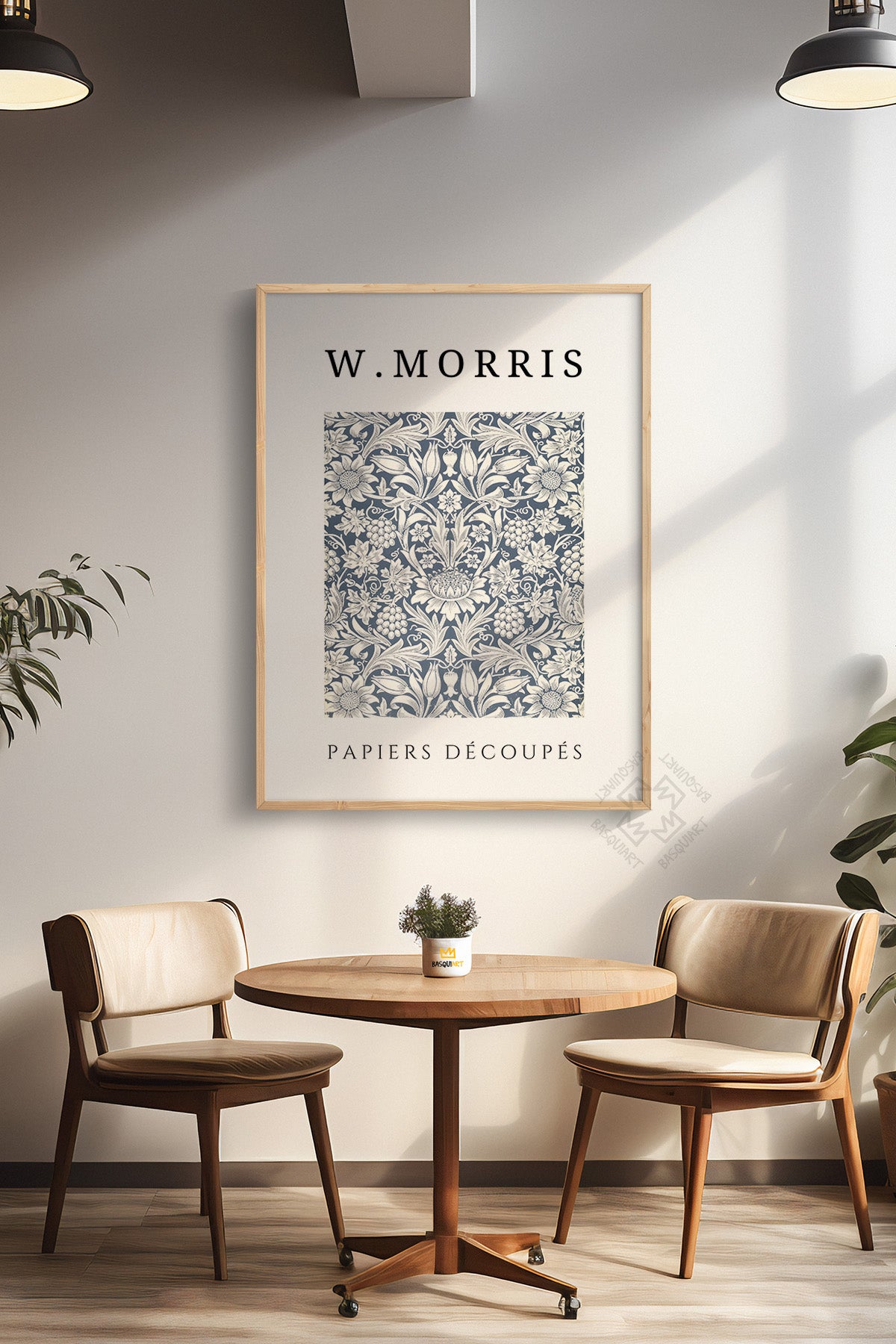 William Morris Serisi Ahşap Çerçeveli Poster, Tablo Duvar Dekoru No:1