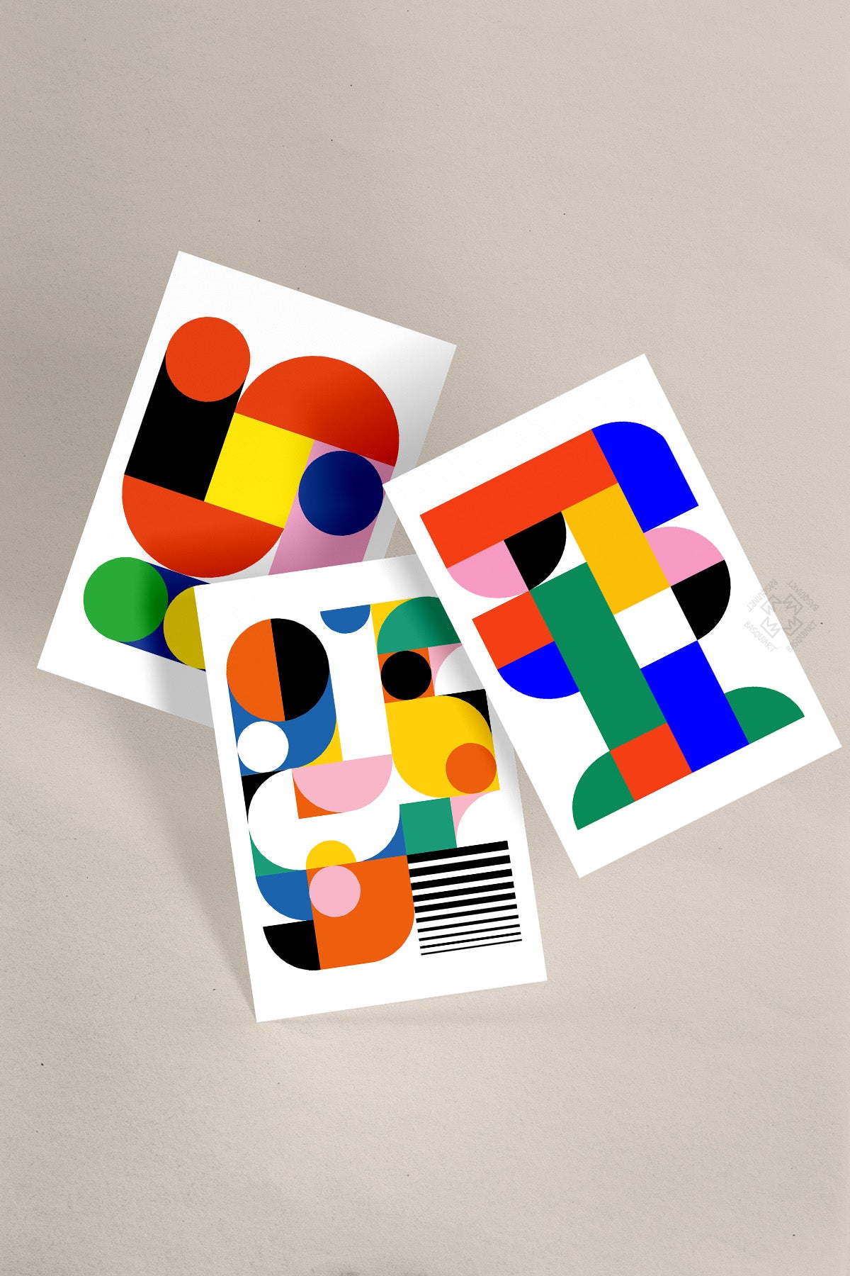 Bauhaus 9'lu Poster Seti, Duvar Dekoru No:5