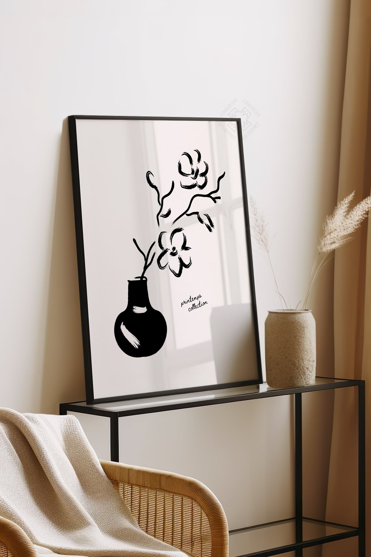 Bohemian Serisi Siyah Çerçeveli Poster, Tablo No:109