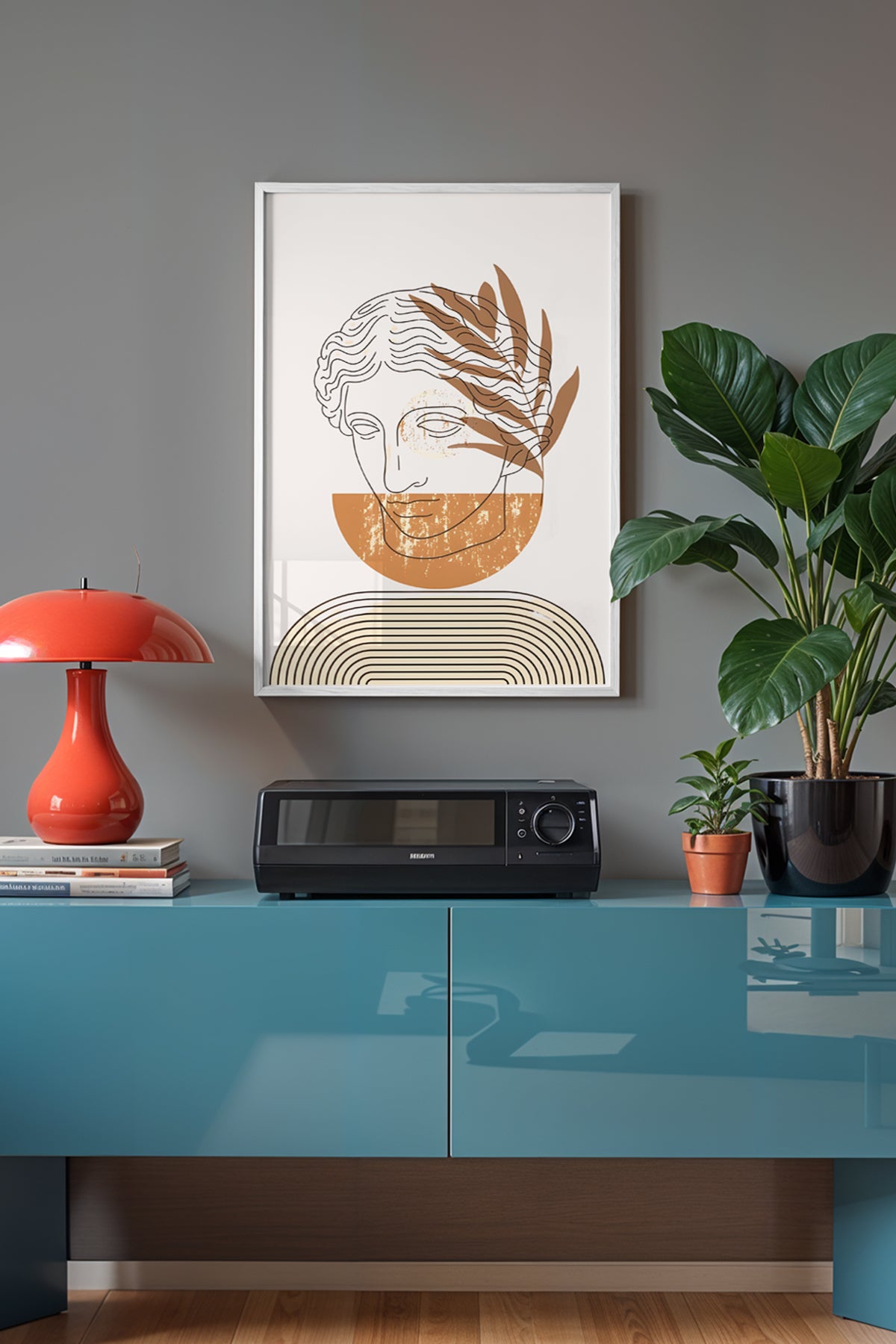 Bohemian Serisi Beyaz Çerçeveli Poster, Tablo No:31