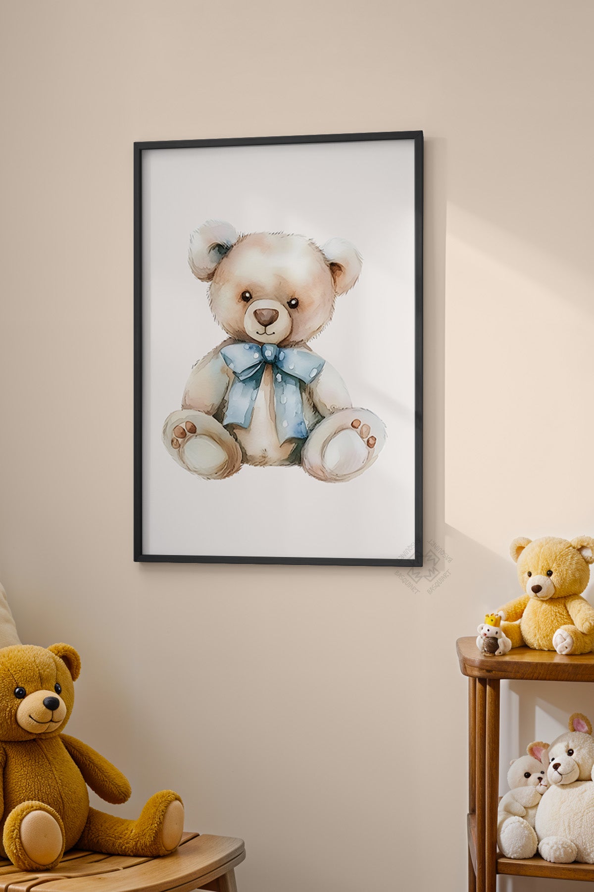 Çocuk Odası, Bebek Odası Siyah Çerçeveli Poster, Tablo No:59