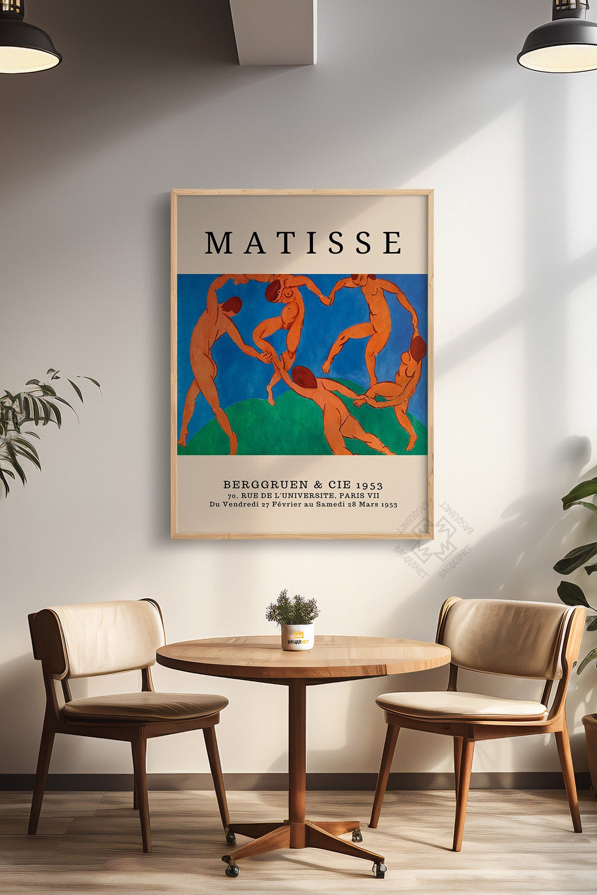 Henri Matisse Serisi Ahşap Çerçeveli Poster, Tablo Duvar Dekoru No:8