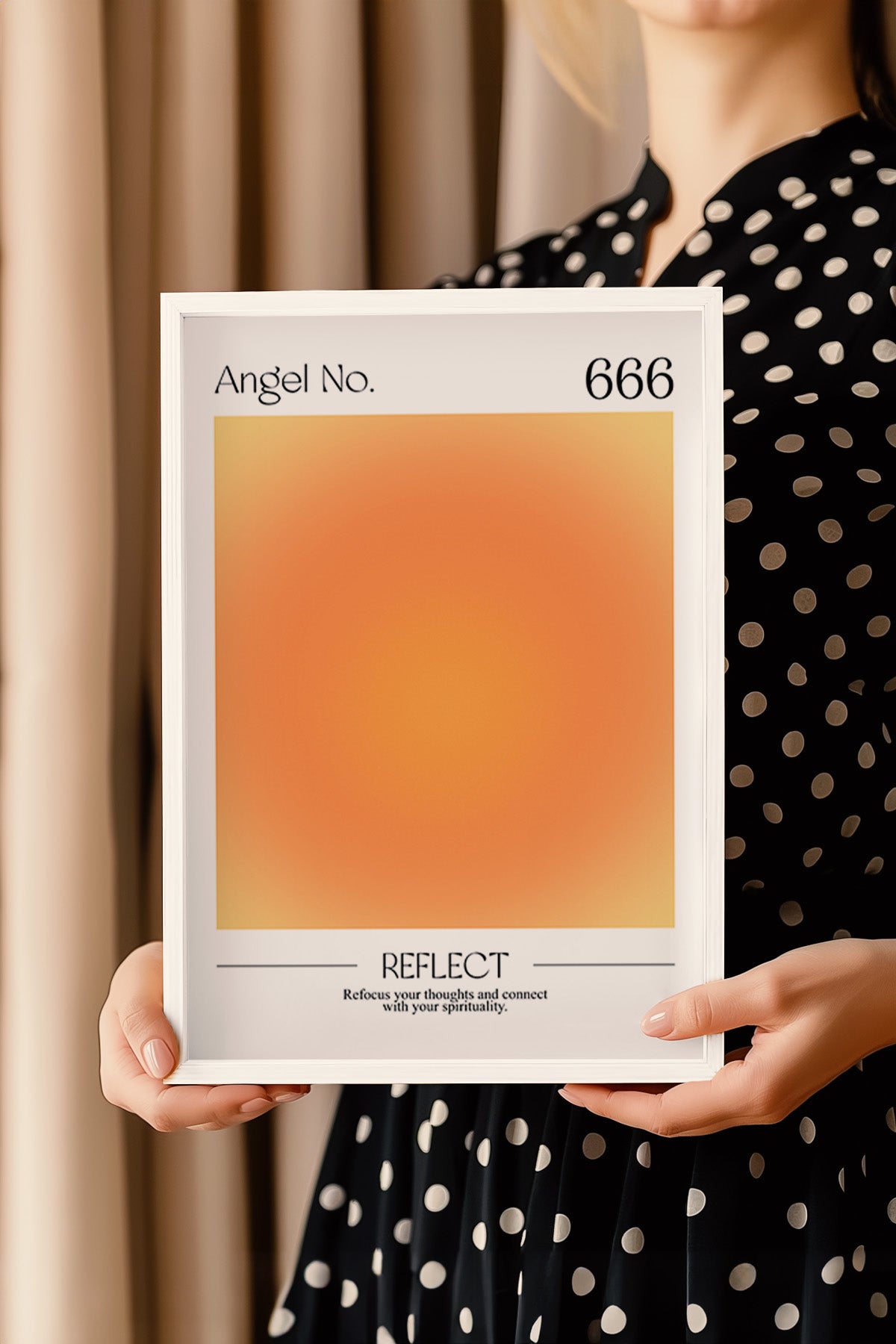 Aura Serisi Beyaz Çerçeveli Poster, Tablo No:10