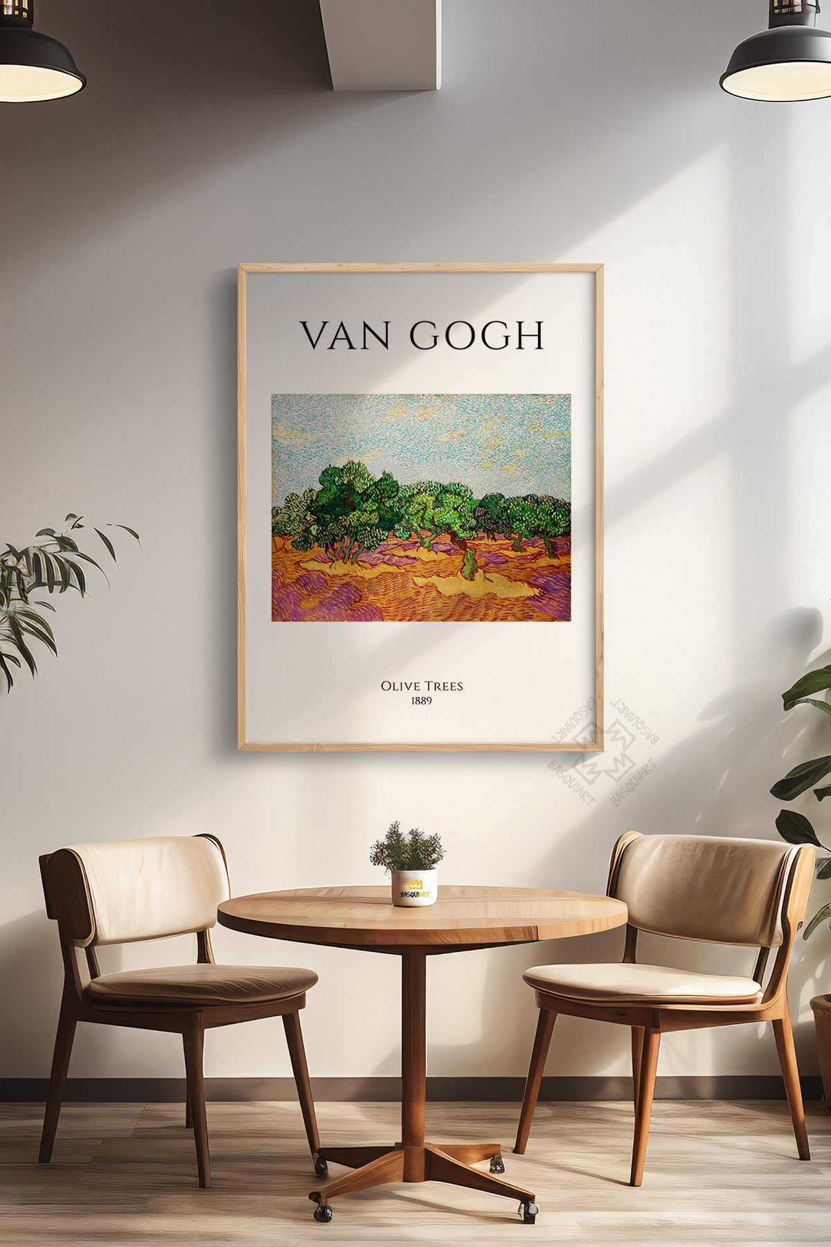 Vincent Van Gogh Serisi Ahşap Çerçeveli Poster, Tablo Duvar Dekoru No:6
