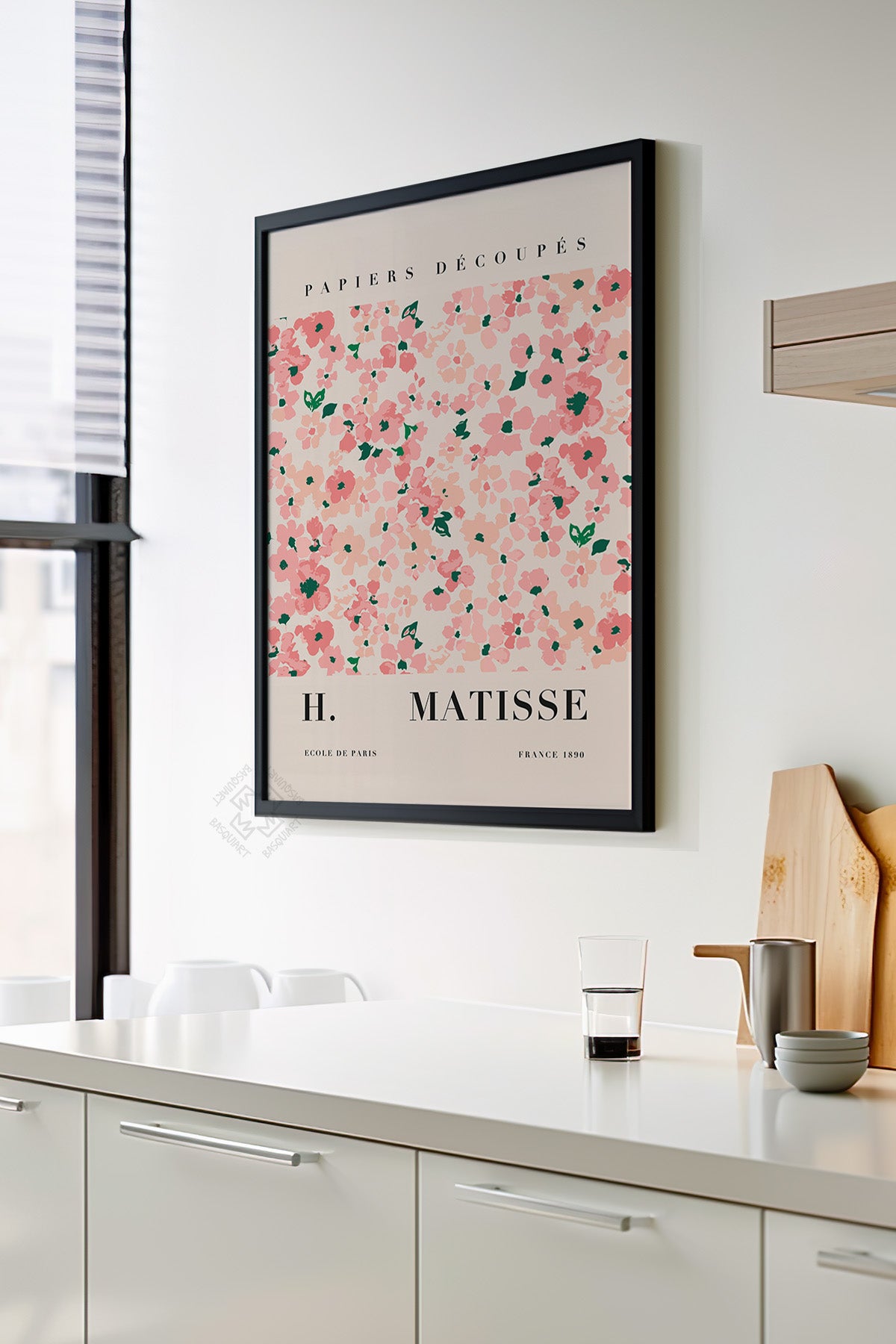 Henri Matisse Serisi Siyah Çerçeveli Poster, Tablo Duvar Dekoru No:16