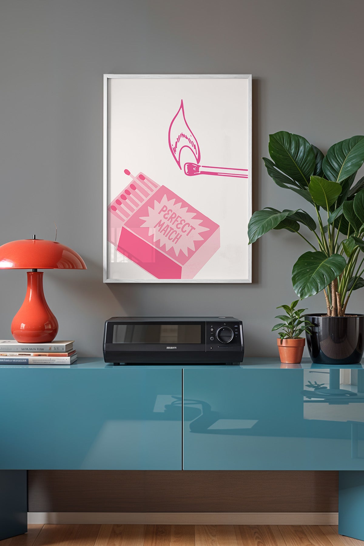 Lucky You Serisi Beyaz Çerçeveli Poster, Tablo Duvar Dekoru No:44