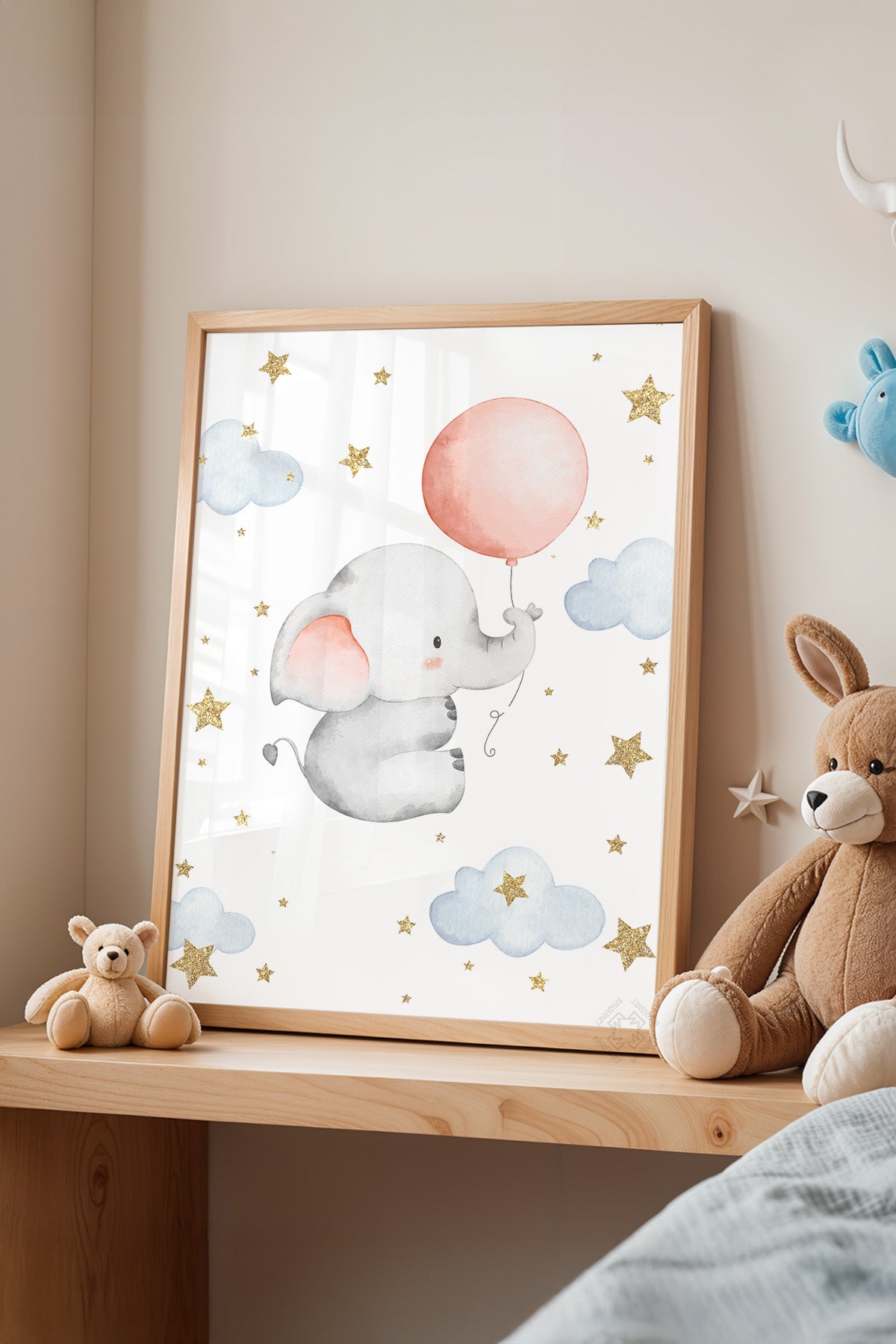 Çocuk Odası, Bebek Odası Ahşap Çerçeveli Poster, Tablo No:25