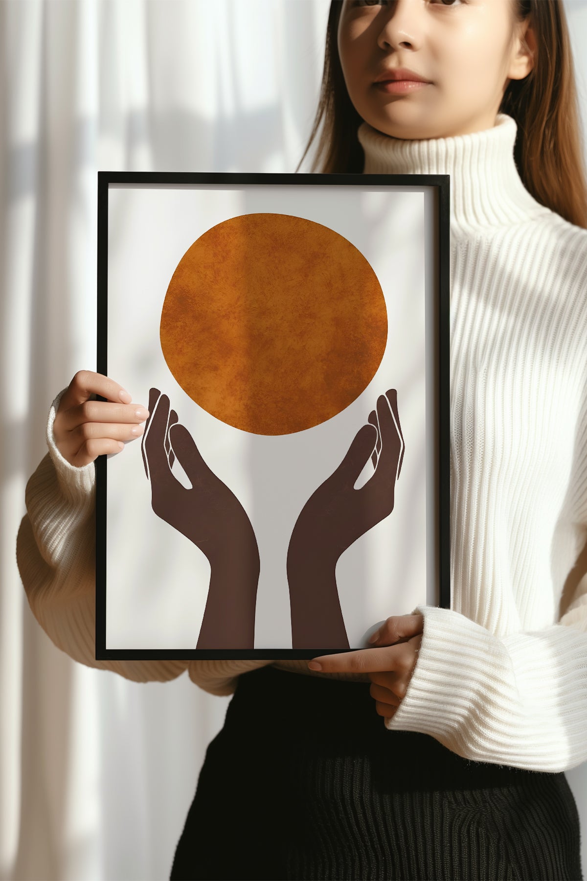 Bohemian Serisi Siyah Çerçeveli Poster, Tablo No:34
