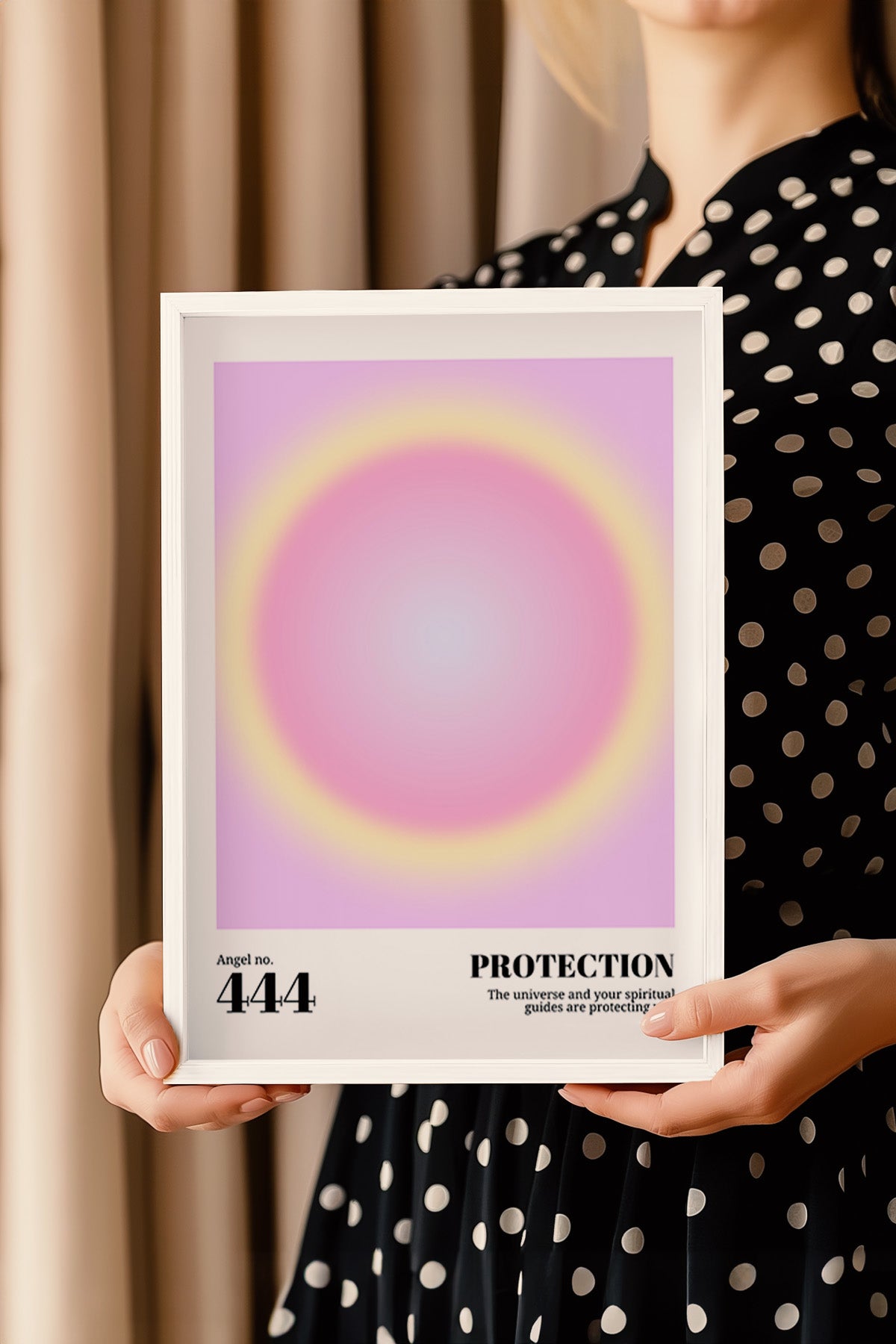 Aura Serisi Beyaz Çerçeveli Poster, Tablo No:2