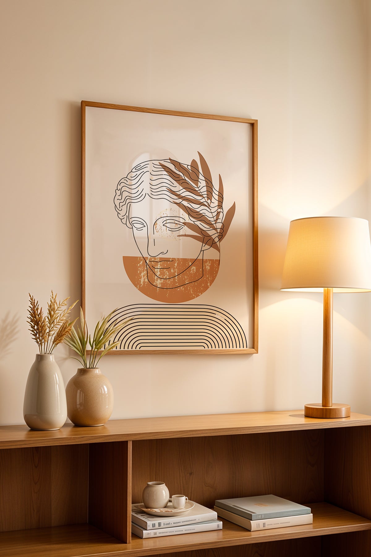Bohemian Serisi Ahşap Çerçeveli Poster, Tablo No:31