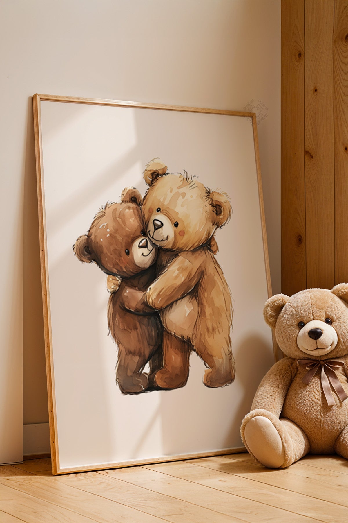 Çocuk Odası, Bebek Odası Ahşap Çerçeveli Poster, Tablo No:81