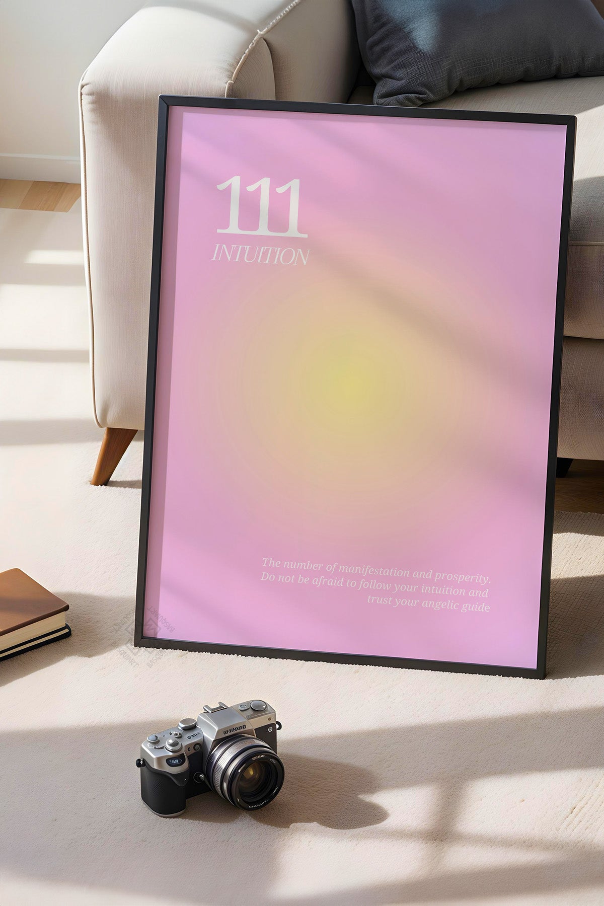 Aura Serisi Siyah Çerçeveli Poster, Tablo No:163