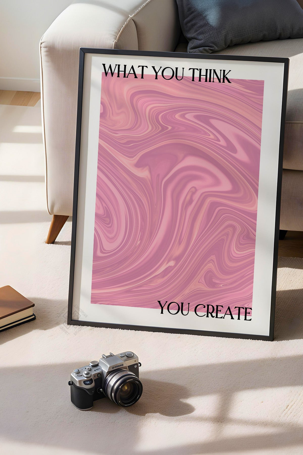 Aura Serisi Siyah Çerçeveli Poster, Tablo No:125