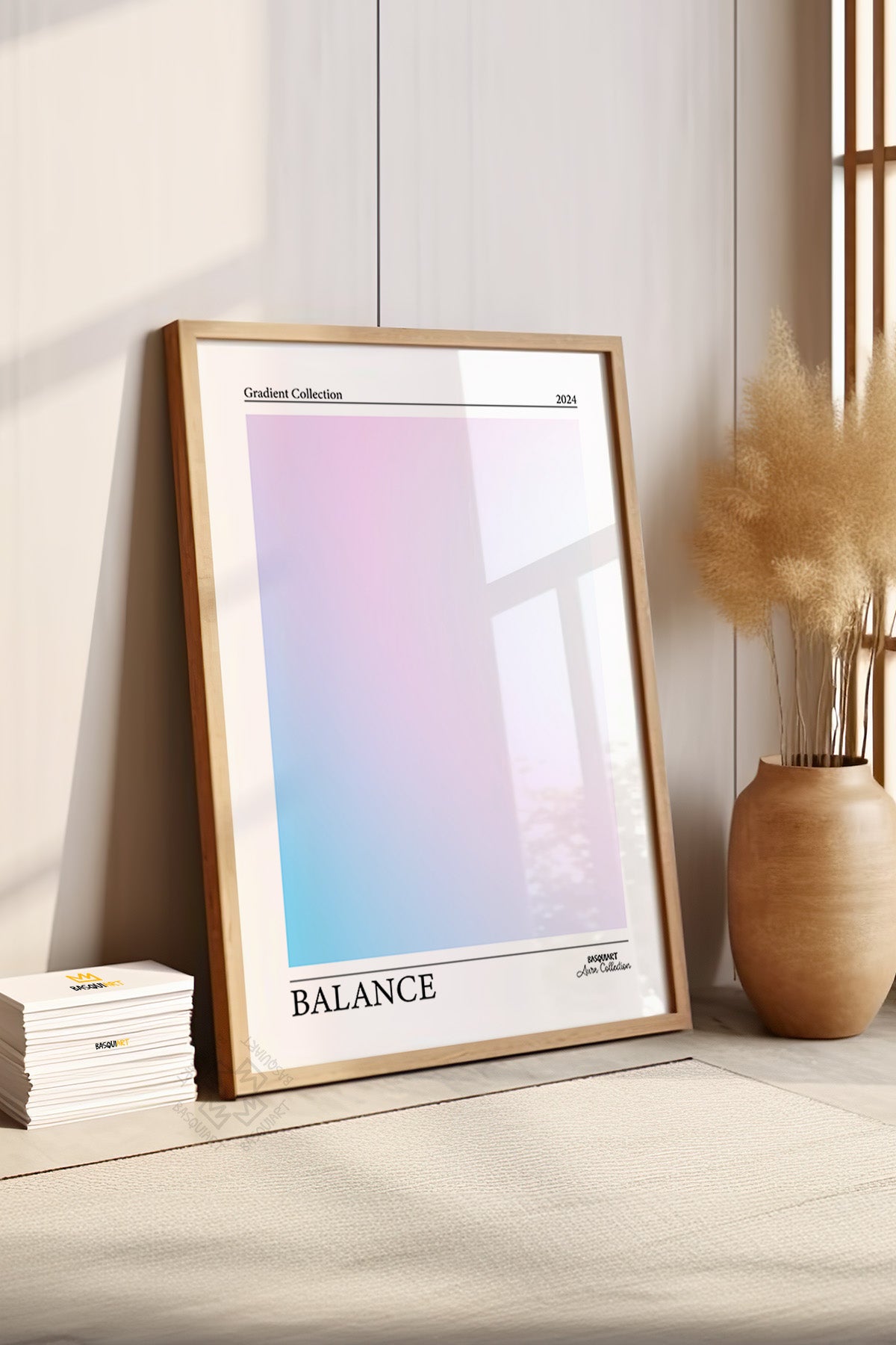 Aura Serisi Ahşap Çerçeveli Poster, Tablo No:30