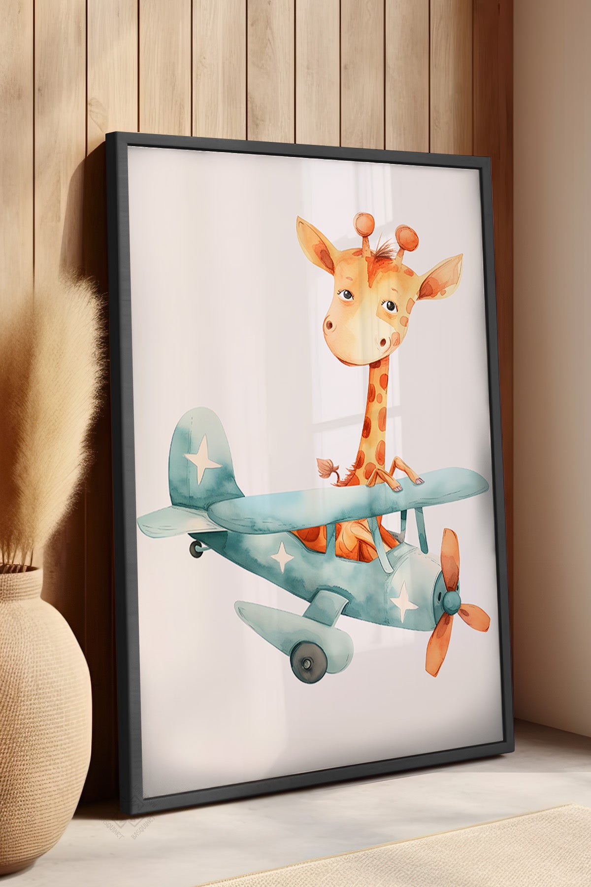 Çocuk Odası, Bebek Odası Siyah Çerçeveli Poster, Tablo No:48