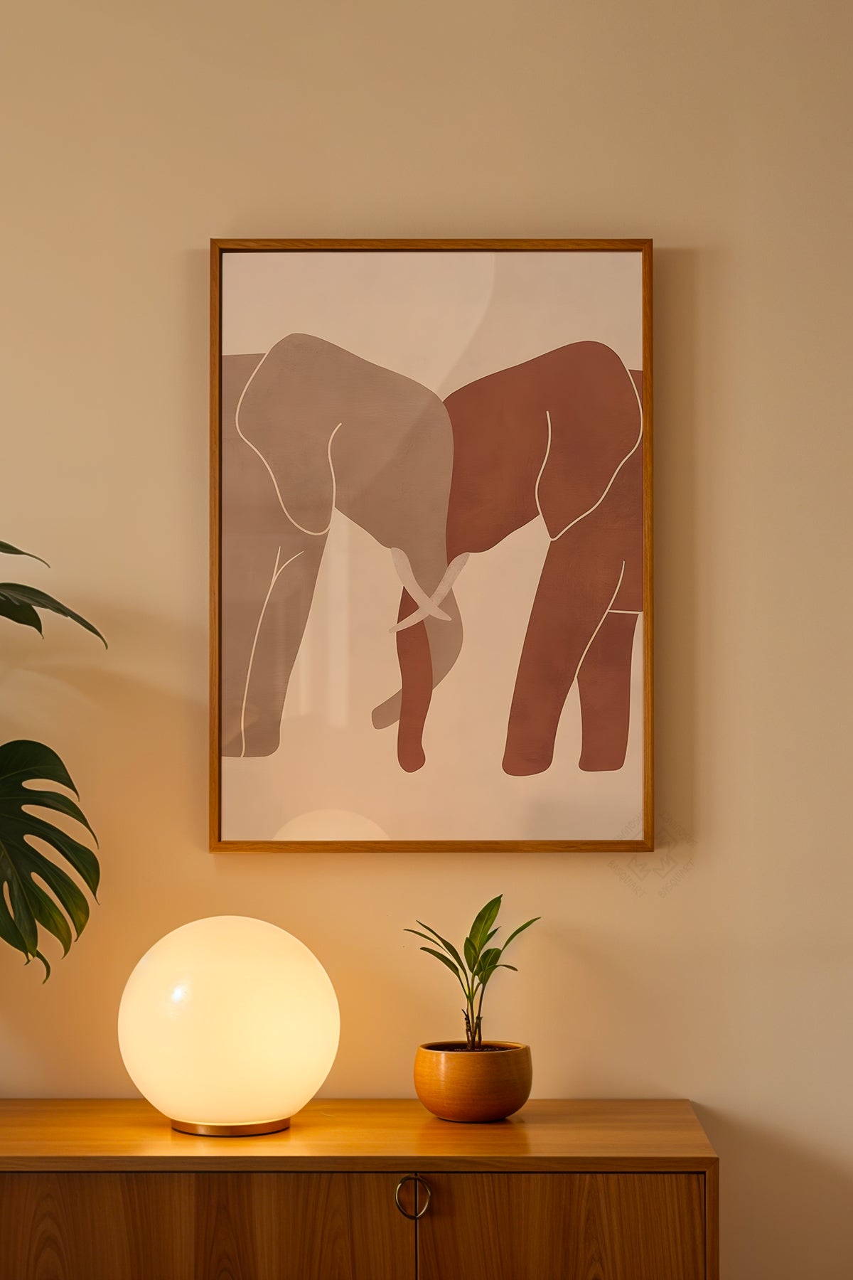 Bohemian Serisi Ahşap Çerçeveli Poster, Tablo No:33