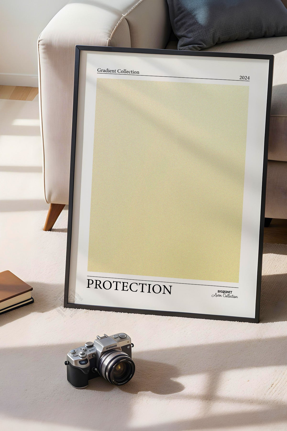 Aura Serisi Siyah Çerçeveli Poster, Tablo No:49