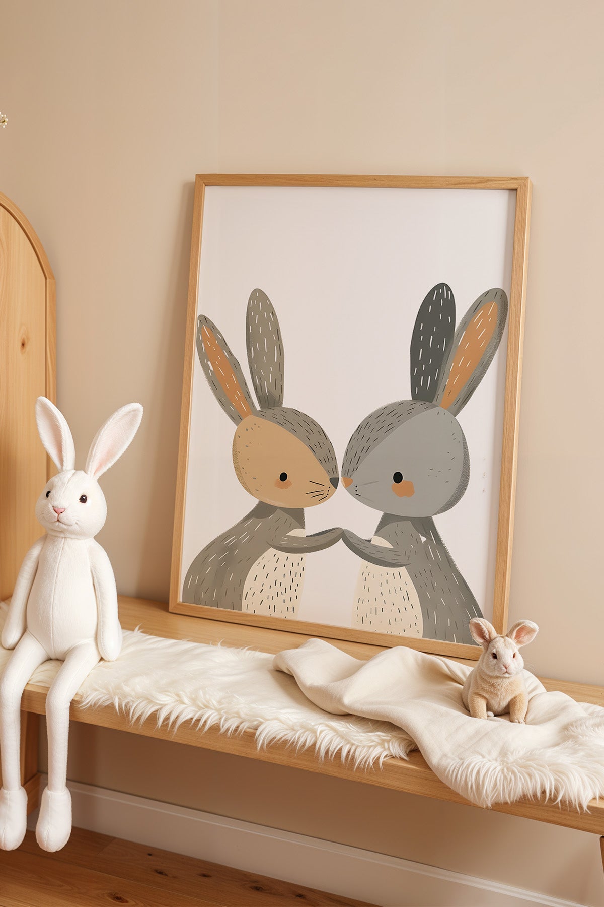 Çocuk Odası, Bebek Odası Ahşap Çerçeveli Poster, Tablo No:80