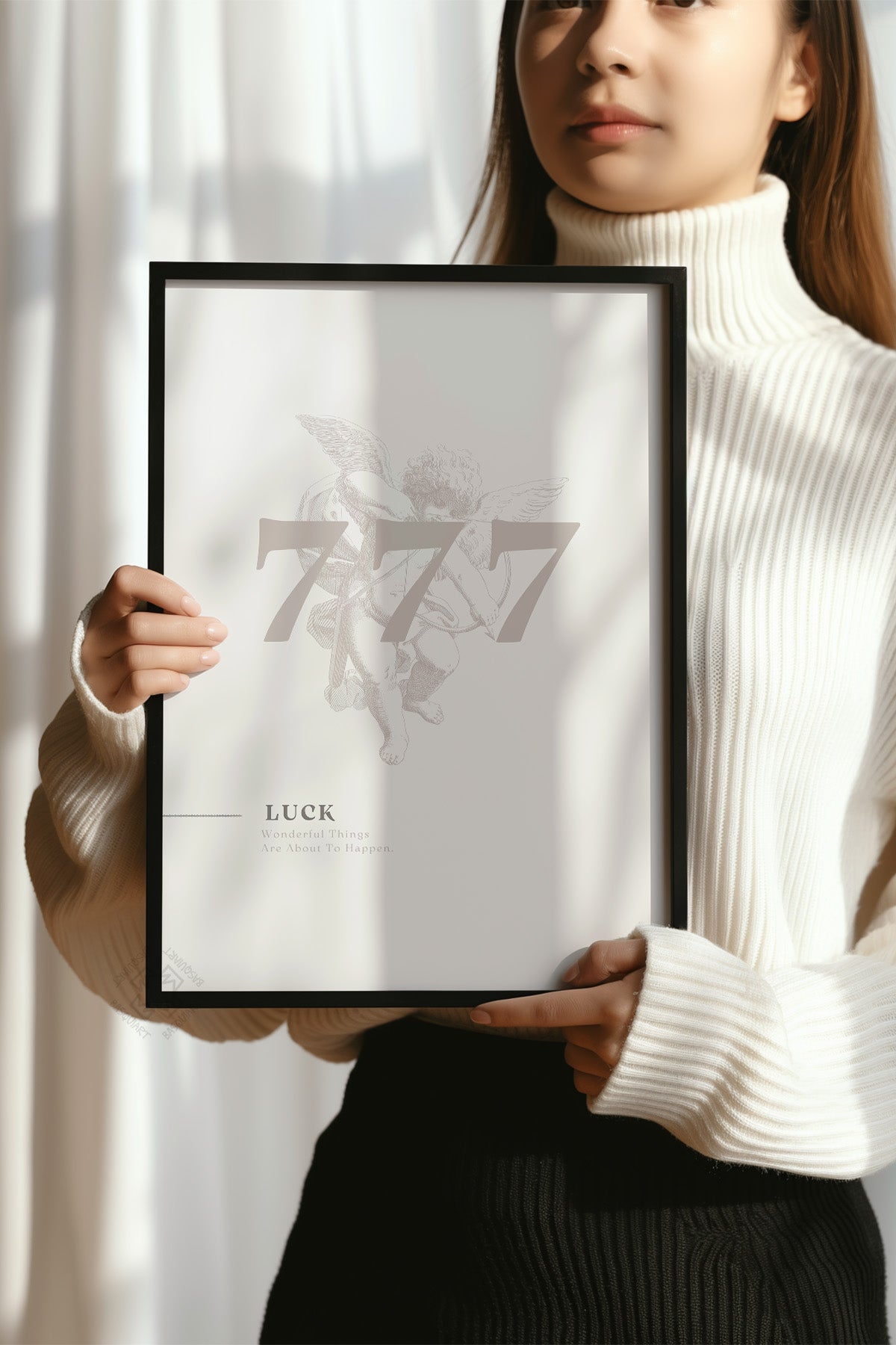 Lucky You Serisi Siyah Çerçeveli Poster, Tablo Duvar Dekoru No:8
