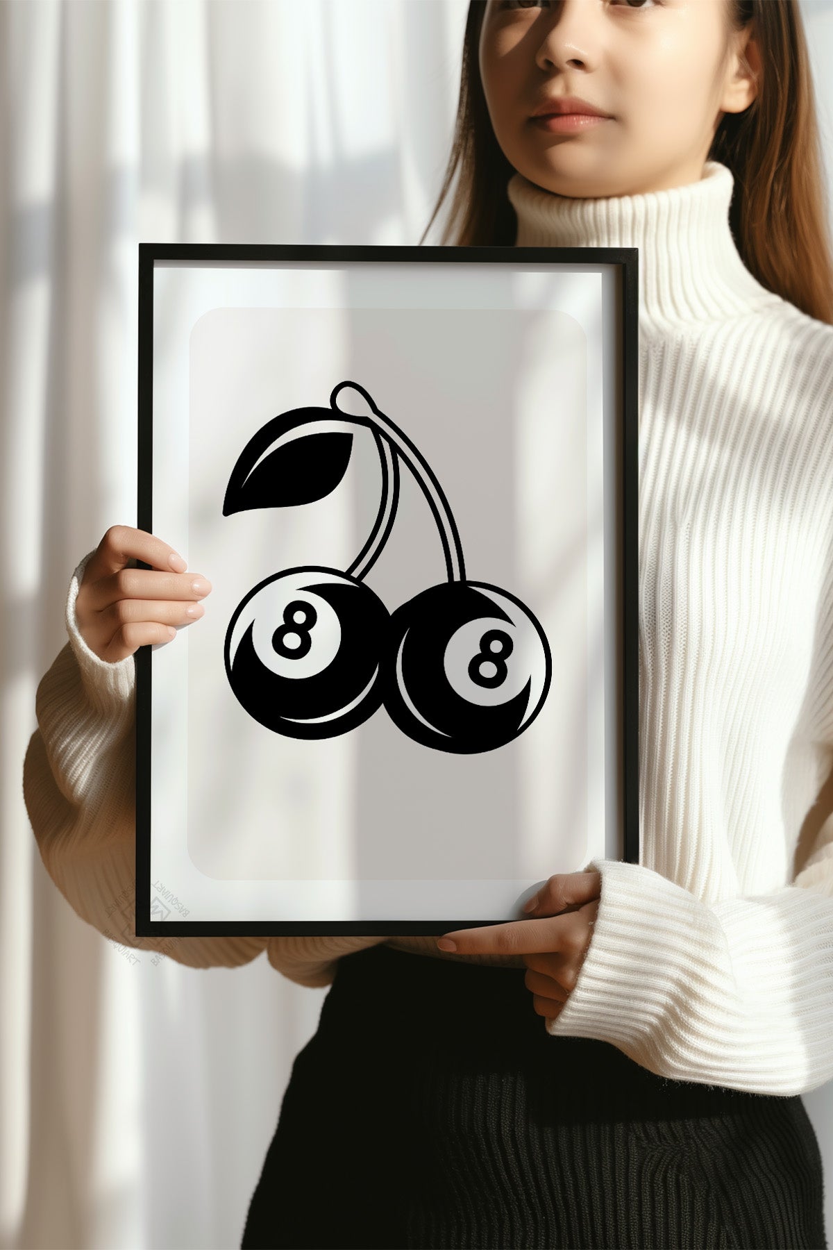 Lucky You Serisi Siyah Çerçeveli Poster, Tablo Duvar Dekoru No:114