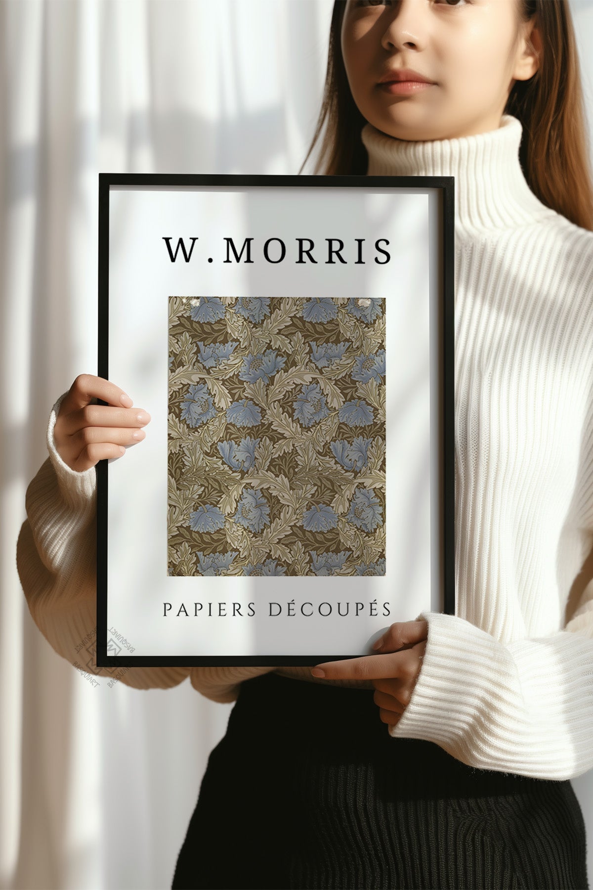 William Morris Serisi Siyah Çerçeveli Poster, Tablo Duvar Dekoru No:7