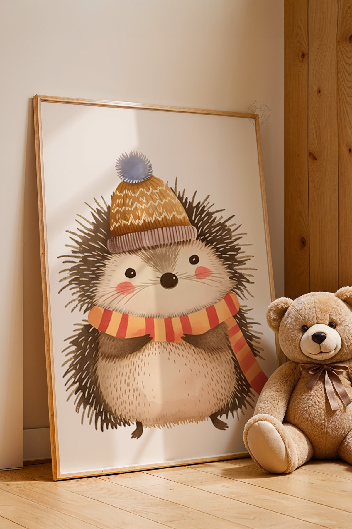 Çocuk Odası, Bebek Odası Ahşap Çerçeveli Poster, Tablo No:79