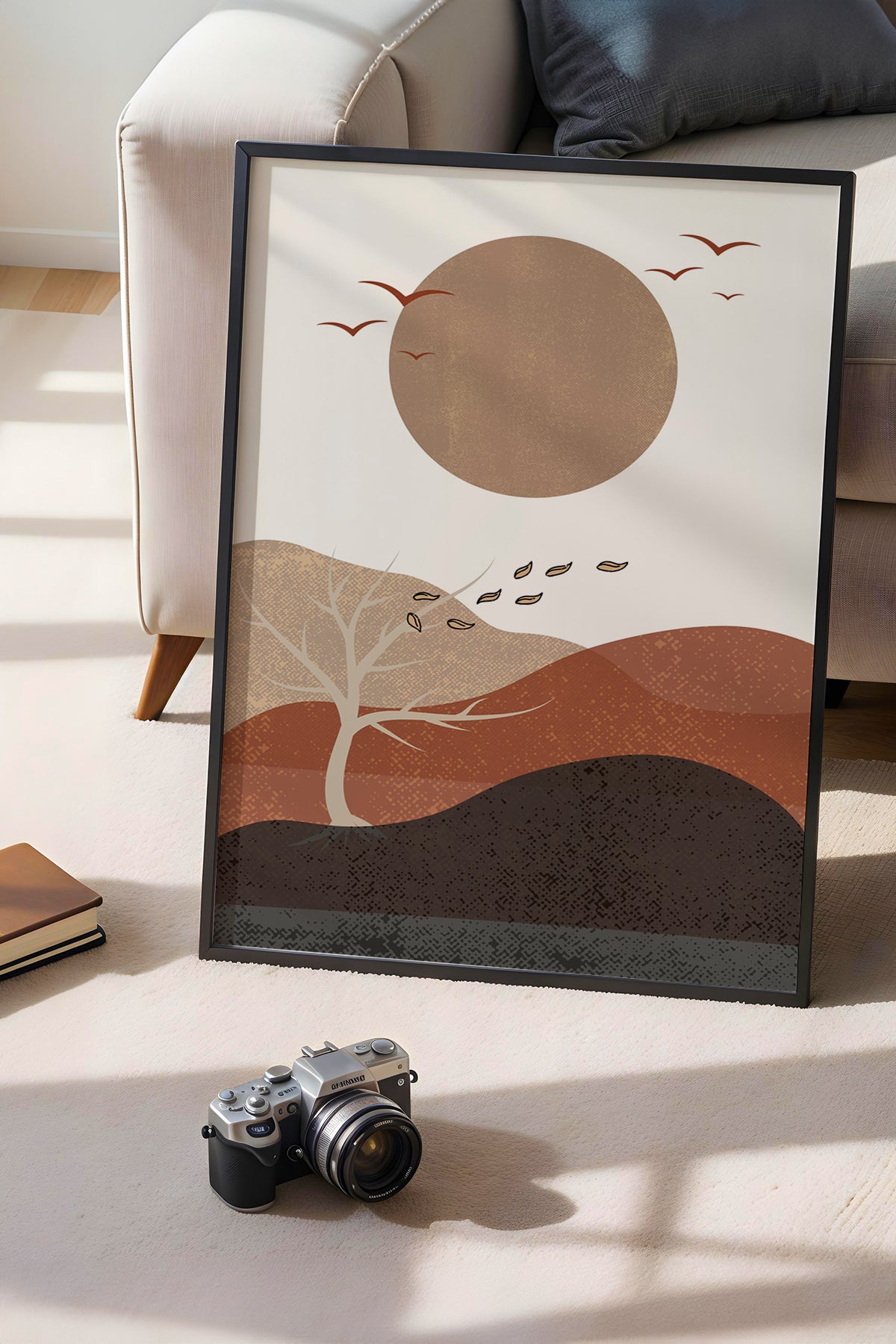Bohemian Serisi Siyah Çerçeveli Poster, Tablo No:18