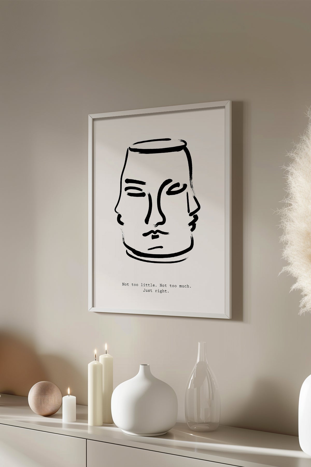 Bohemian Serisi Beyaz Çerçeveli Poster, Tablo No:72