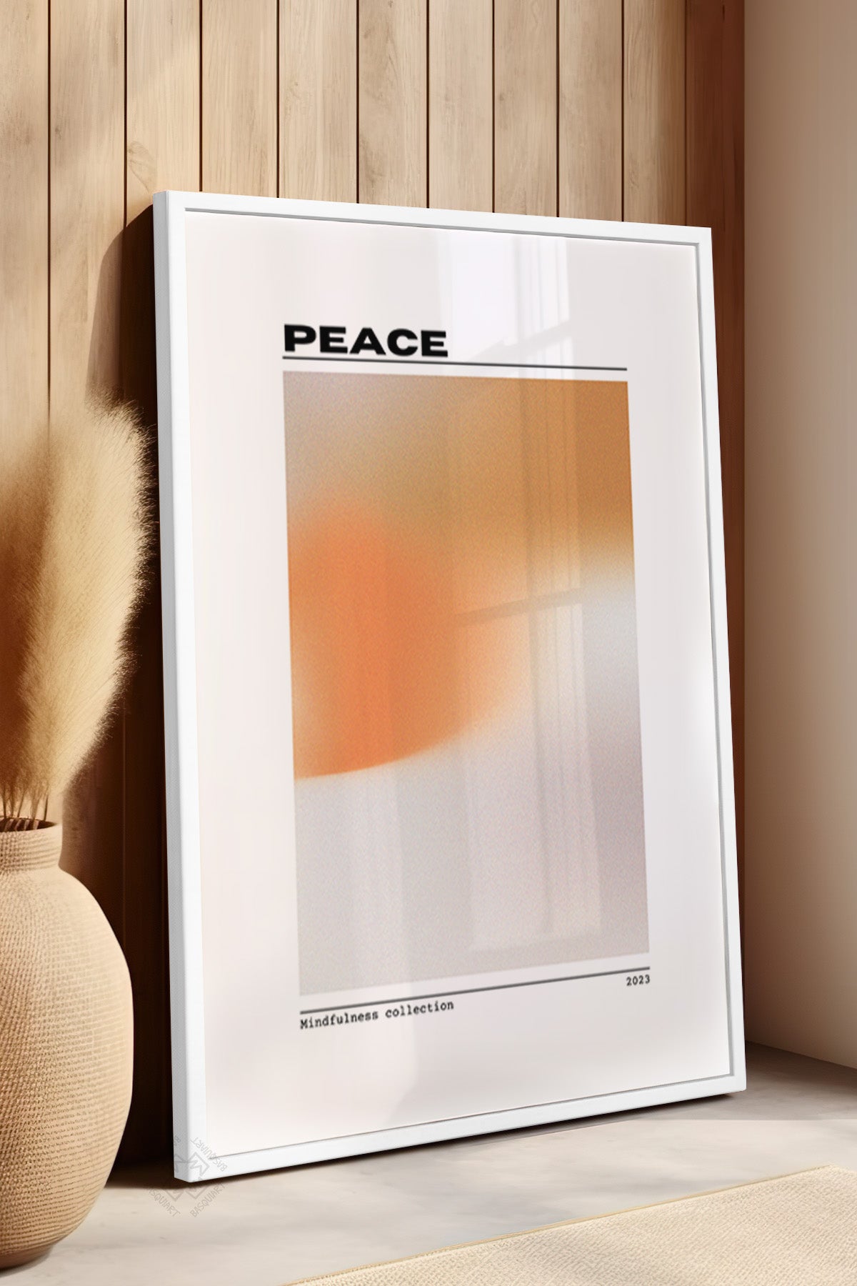 Aura Serisi Beyaz Çerçeveli Poster, Tablo No:129