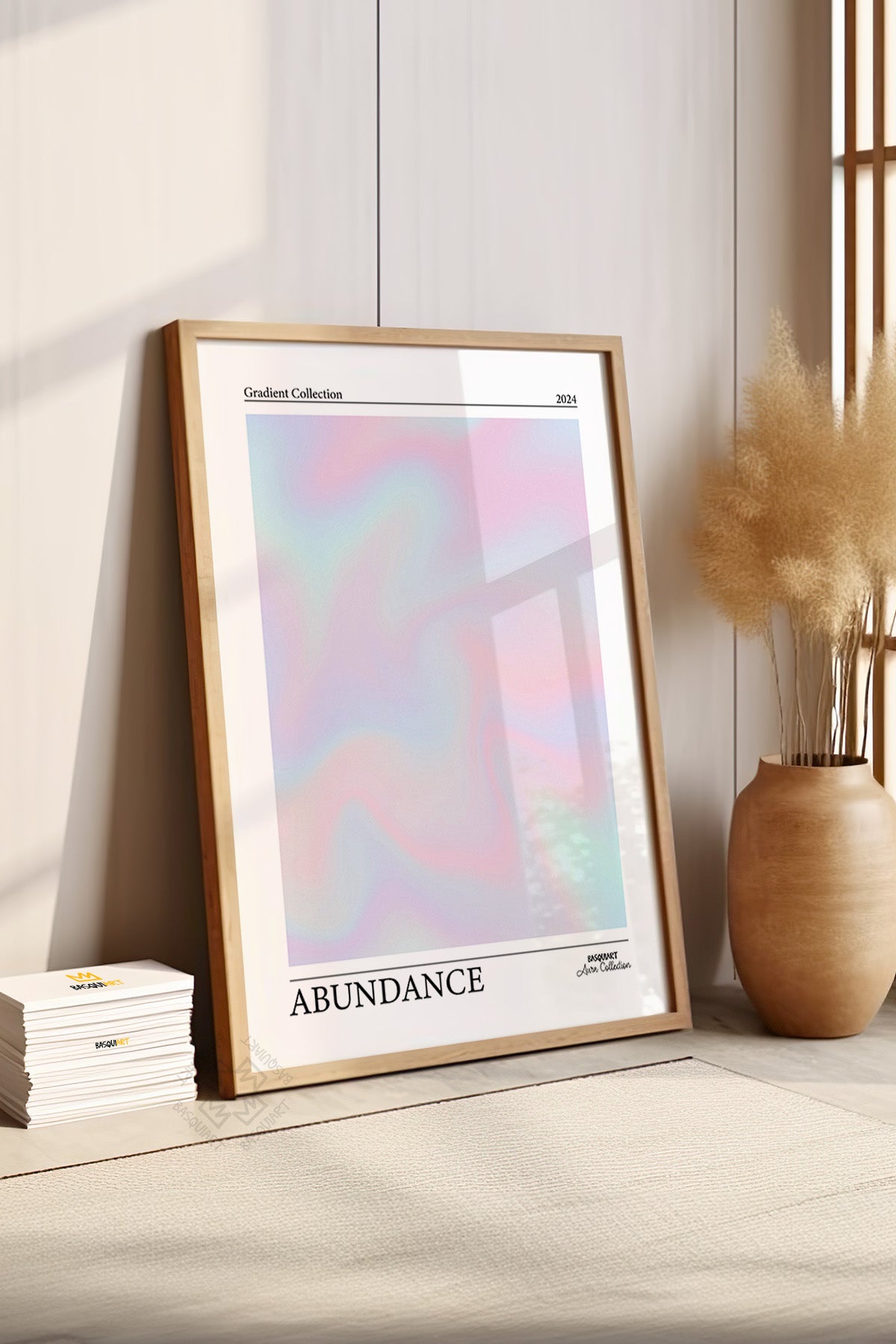 Aura Serisi Ahşap Çerçeveli Poster, Tablo No:35