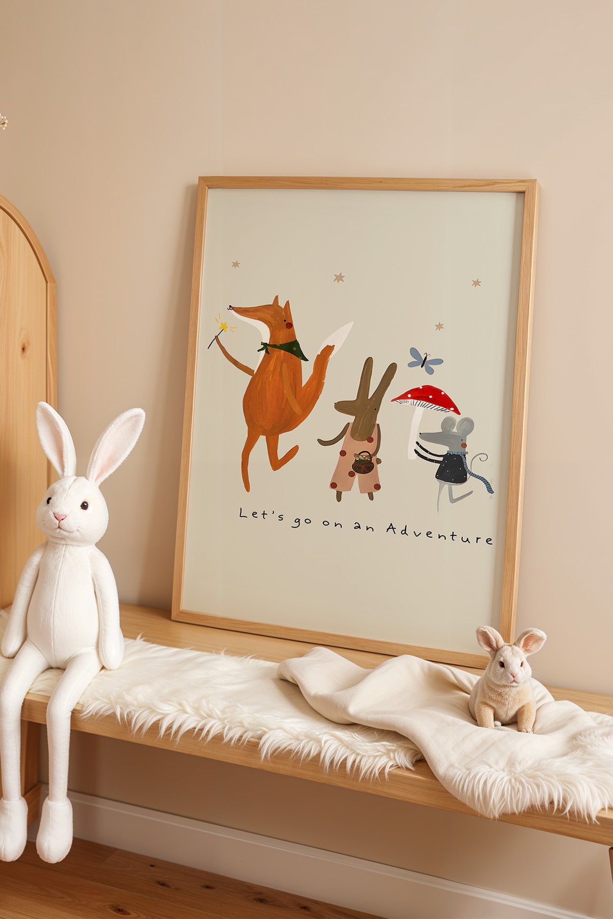 Çocuk Odası, Bebek Odası Ahşap Çerçeveli Poster, Tablo No:38