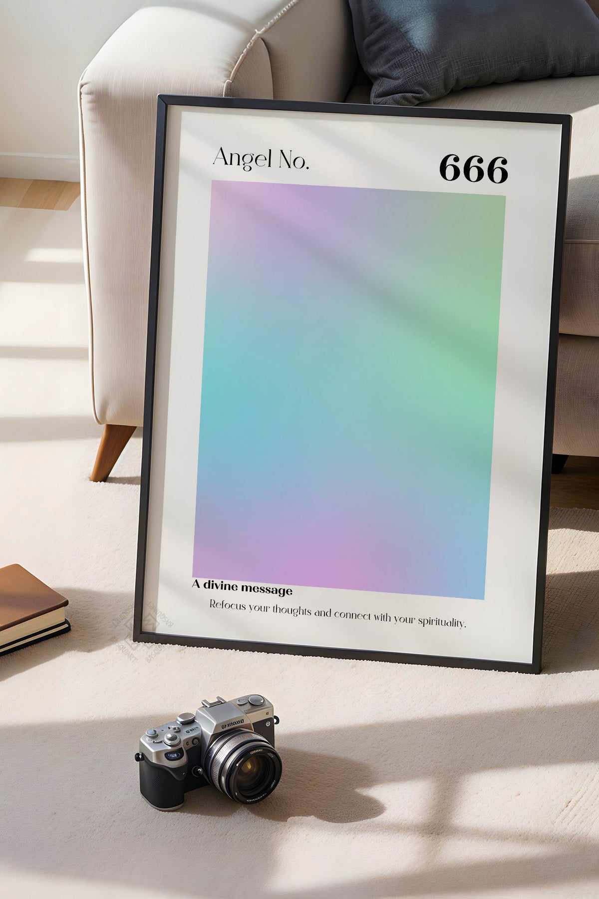 Aura Serisi Siyah Çerçeveli Poster, Tablo No:72