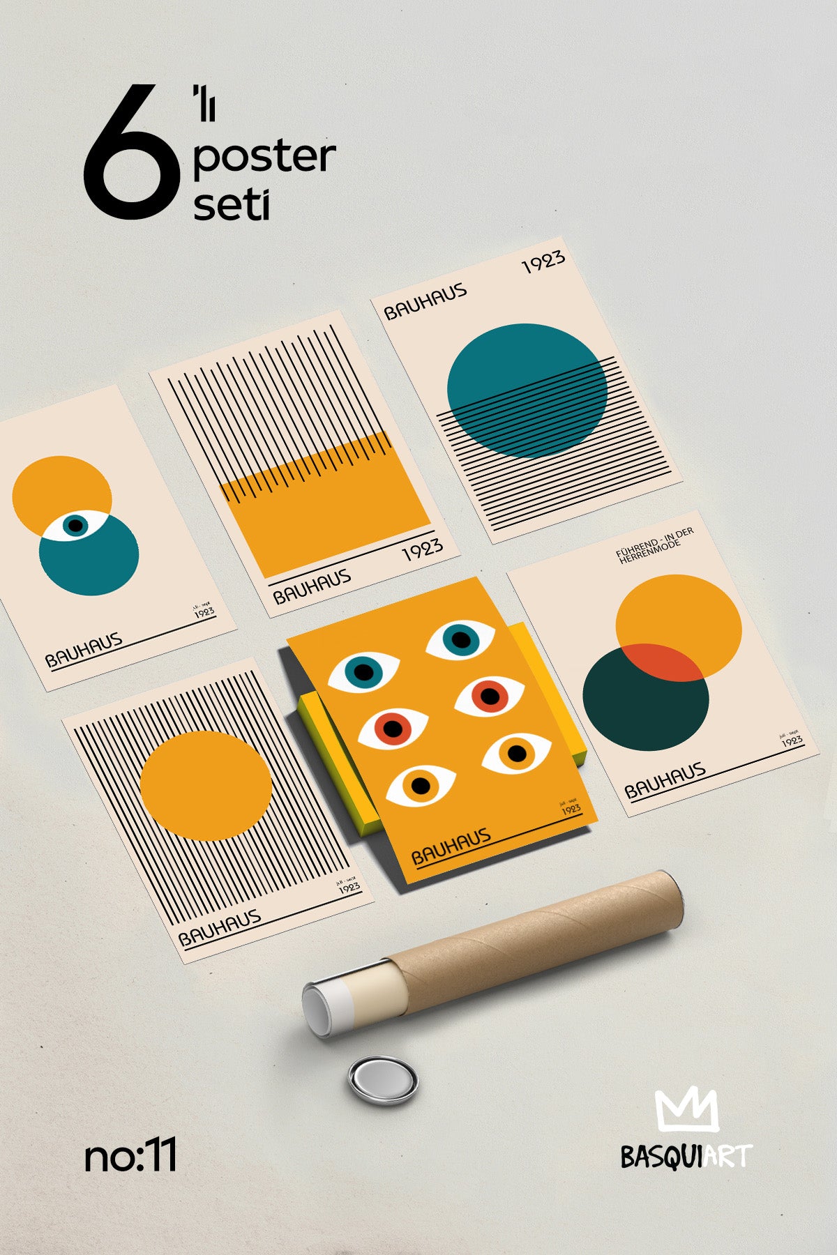 Bauhaus 6'lı Poster Seti, Duvar Dekoru No:11