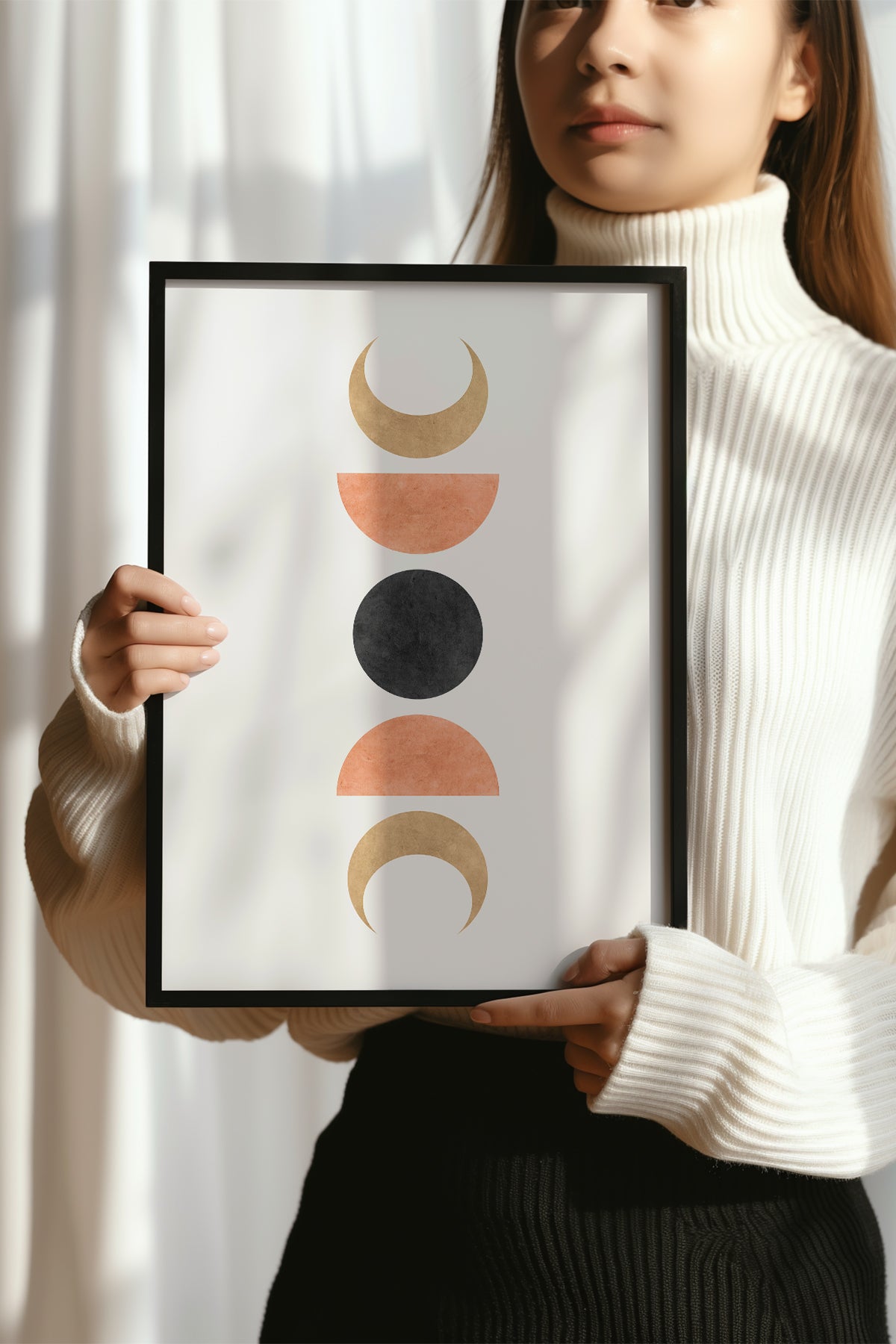 Bohemian Serisi Siyah Çerçeveli Poster, Tablo No:13
