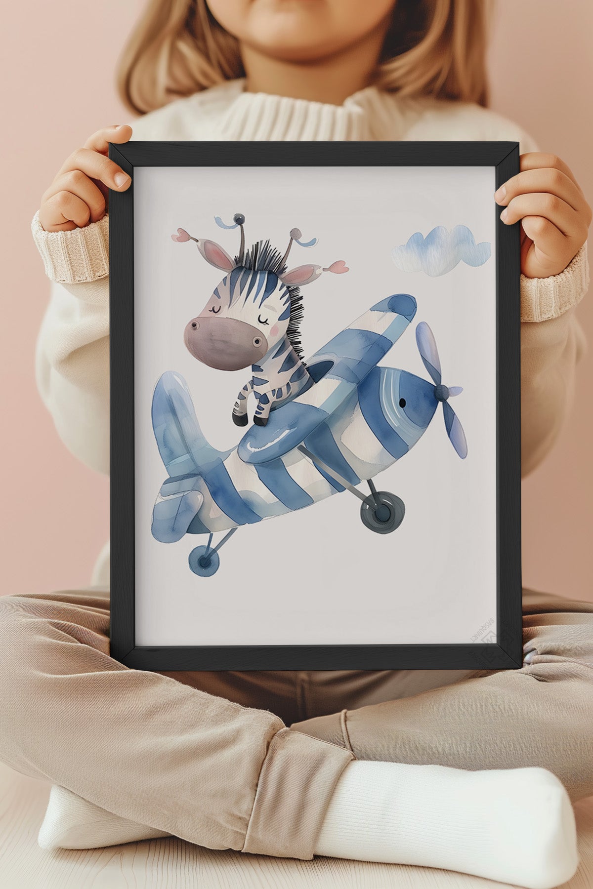 Çocuk Odası, Bebek Odası Siyah Çerçeveli Poster, Tablo No:40
