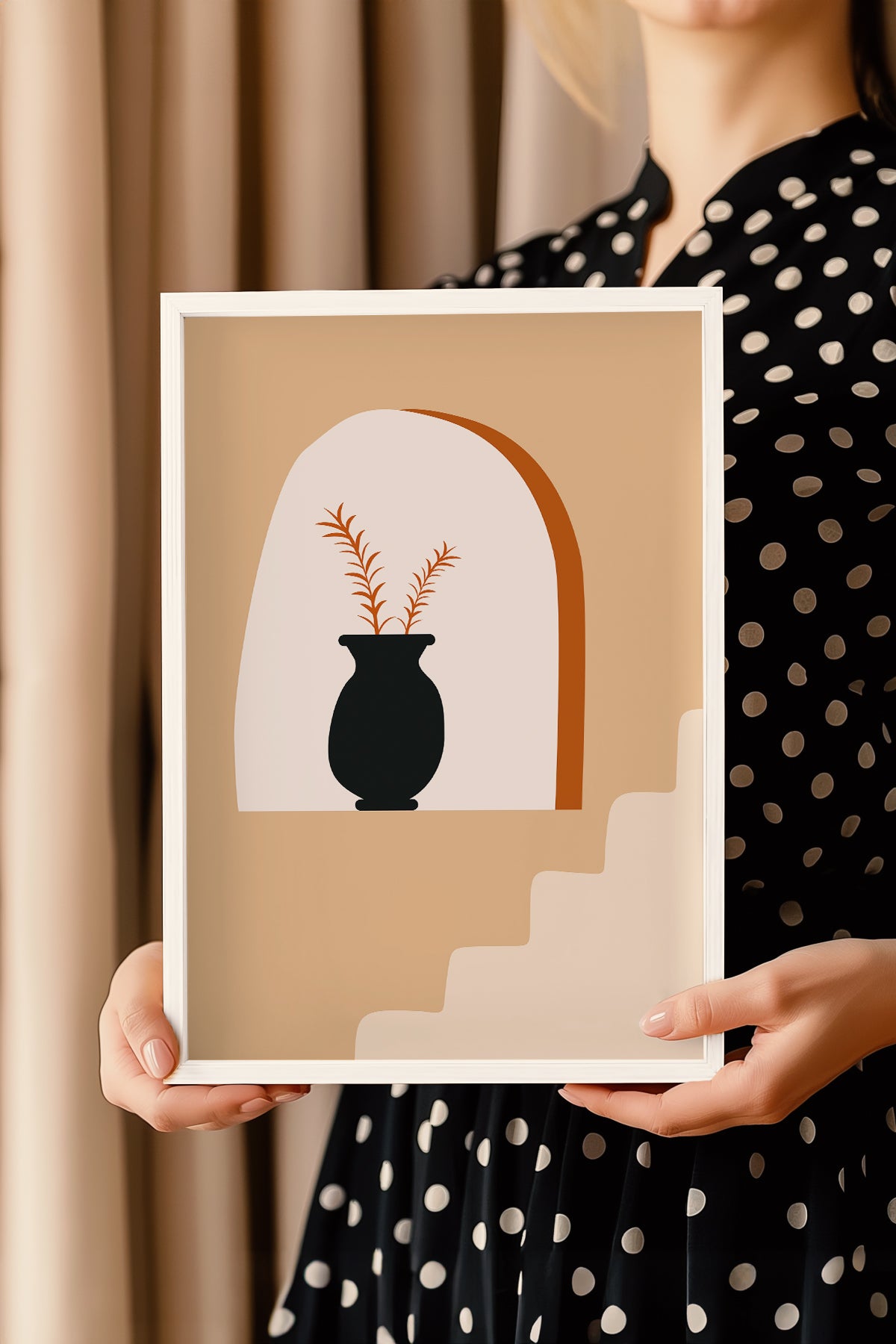Bohemian Serisi Beyaz Çerçeveli Poster, Tablo No:20