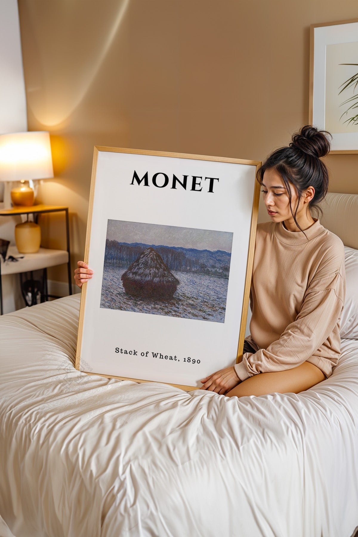 Claude Monet Serisi Ahşap Çerçeveli Poster, Tablo Duvar Dekoru No:22