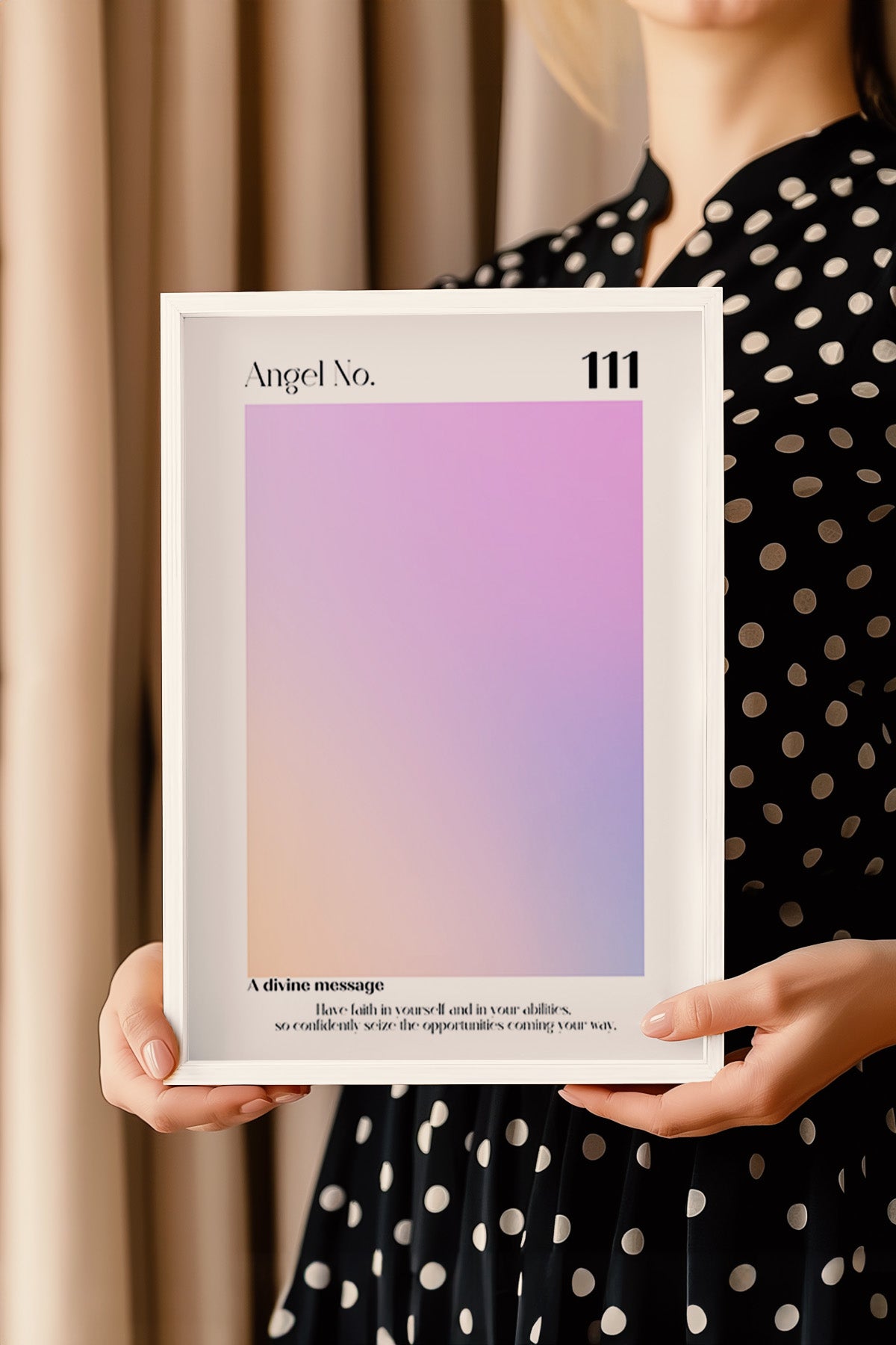Aura Serisi Beyaz Çerçeveli Poster, Tablo No:67