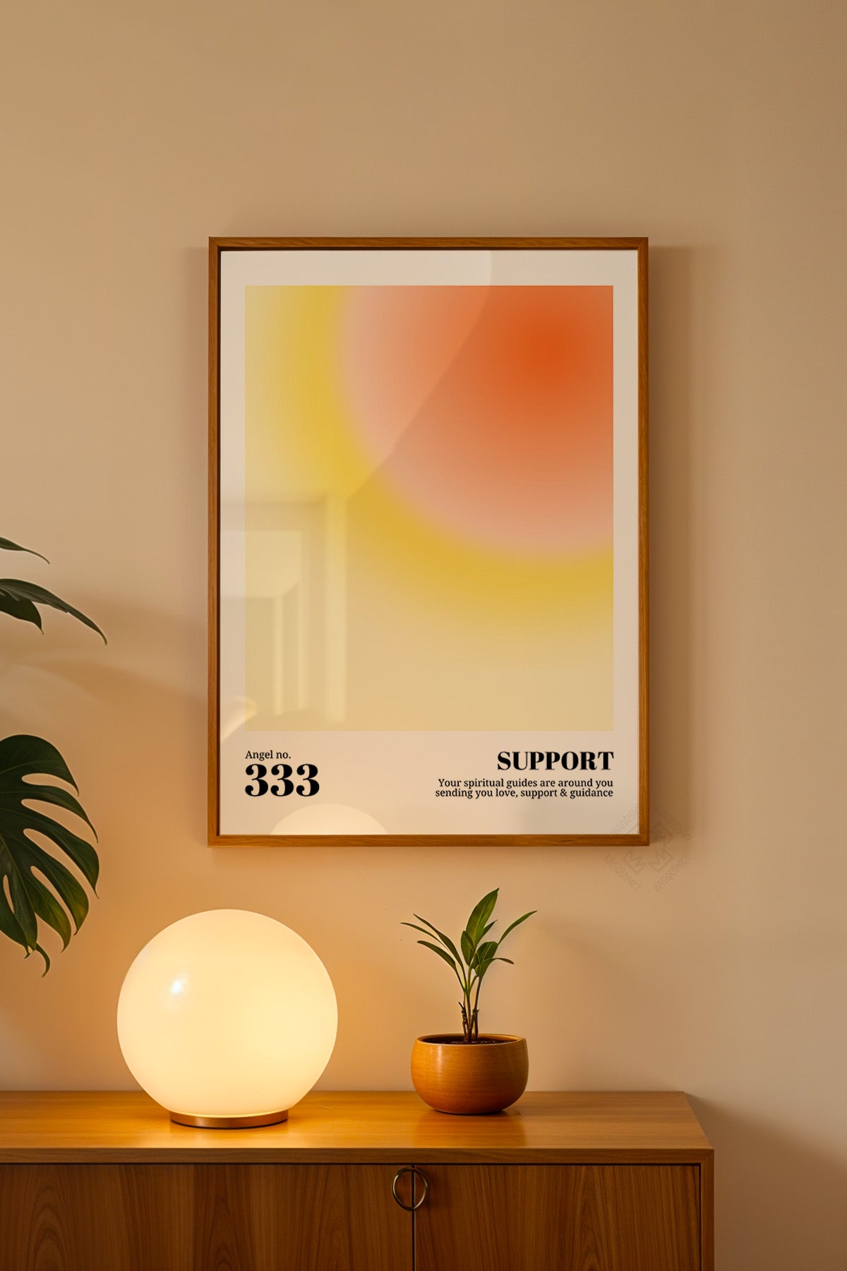 Aura Serisi Ahşap Çerçeveli Poster, Tablo No:1