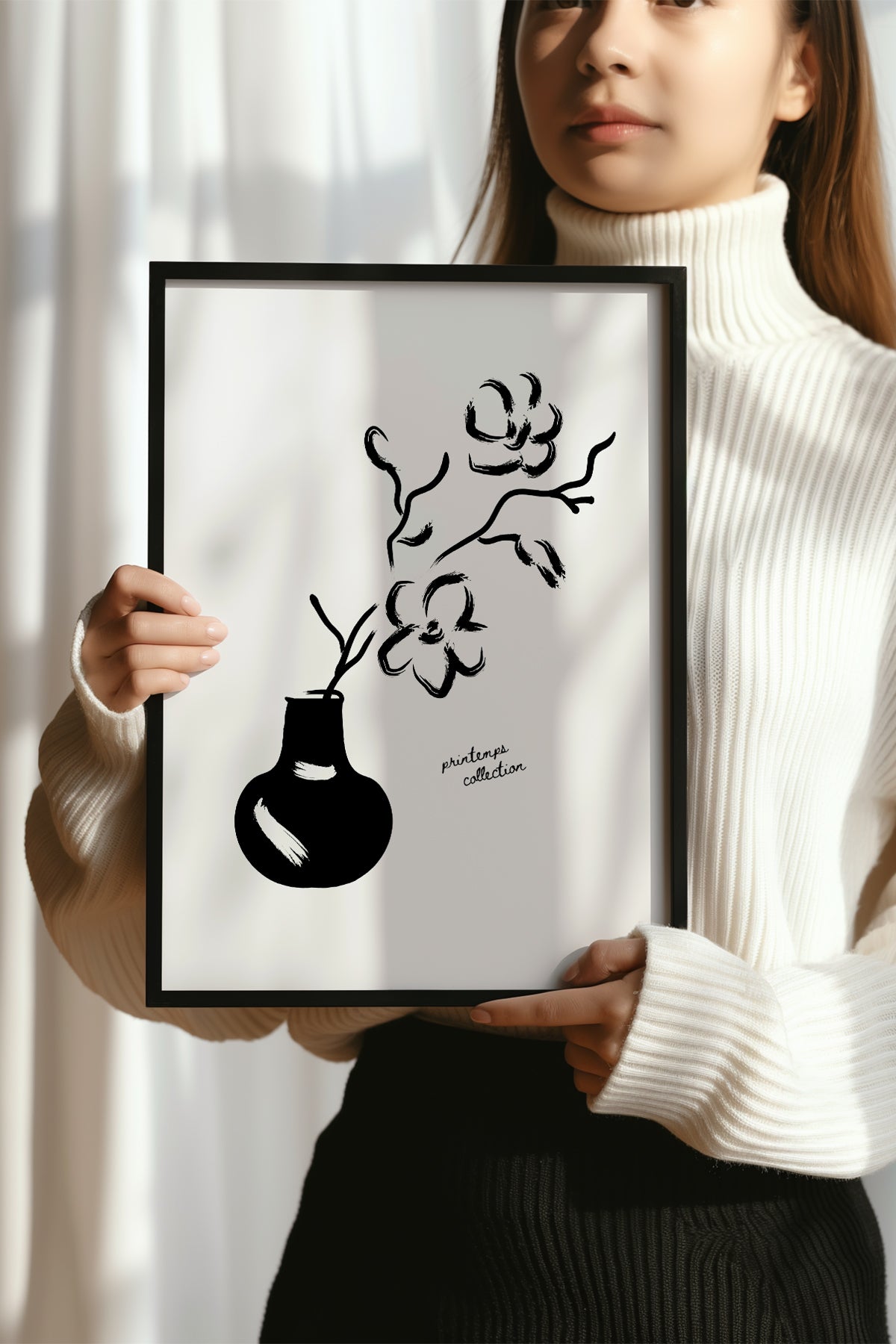 Bohemian Serisi Siyah Çerçeveli Poster, Tablo No:109
