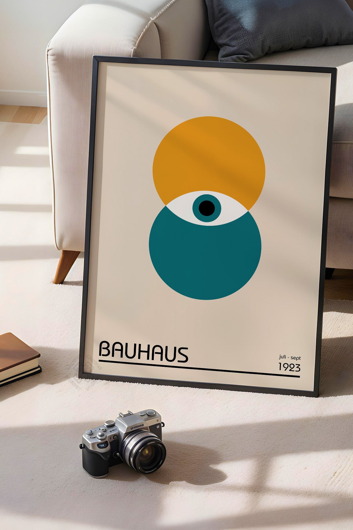 Bauhaus Serisi Siyah Çerçeveli Poster, Tablo No:21