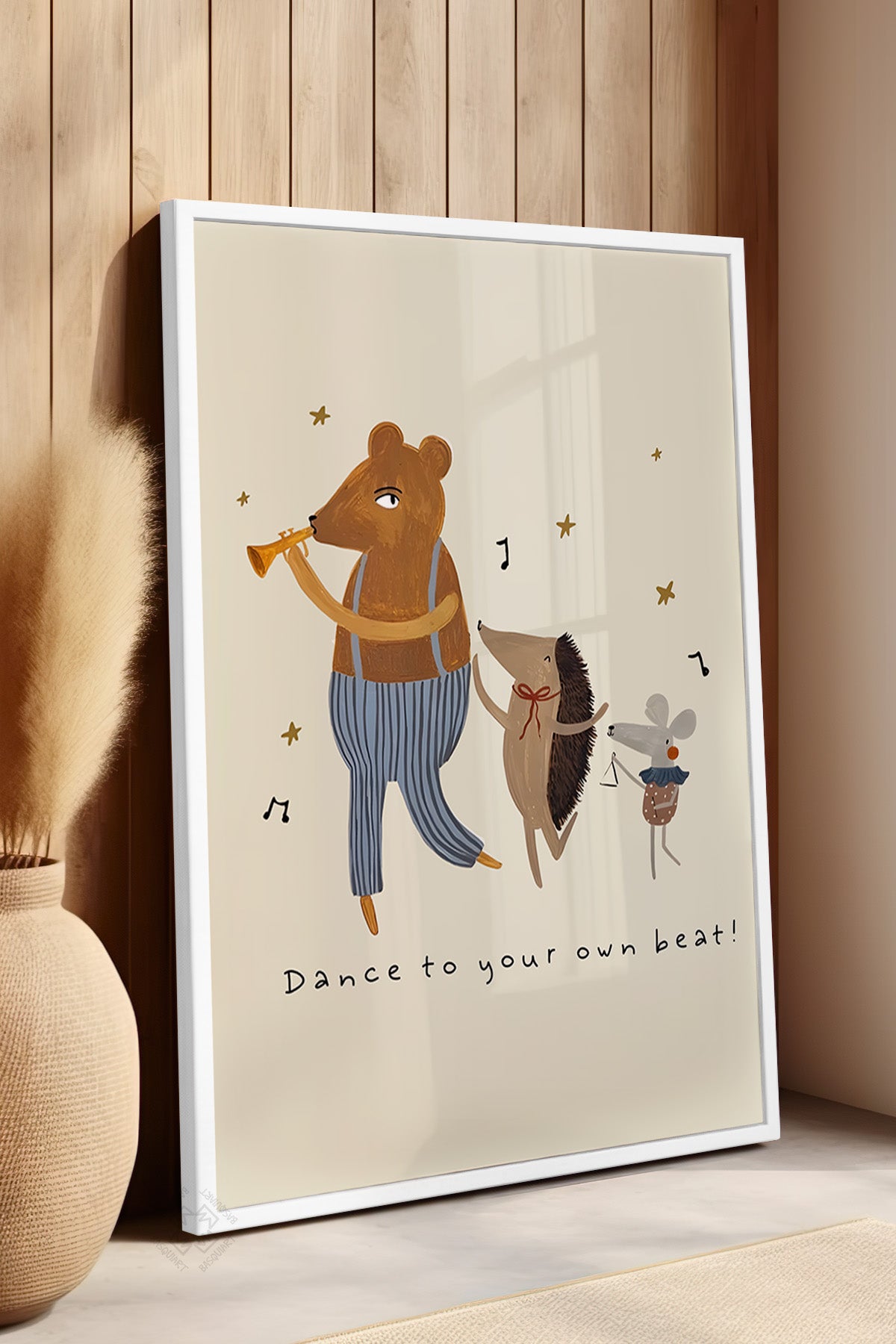 Çocuk Odası, Bebek Odası Beyaz Çerçeveli Poster, Tablo No:39