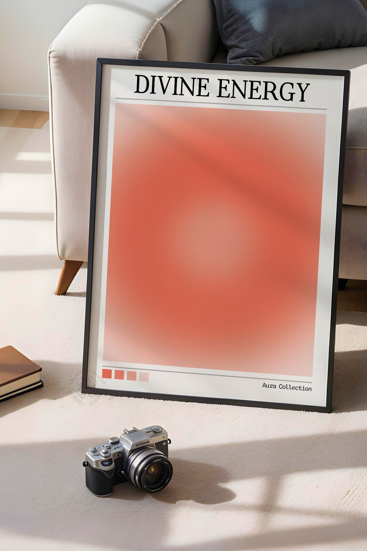 Aura Serisi Siyah Çerçeveli Poster, Tablo No:138