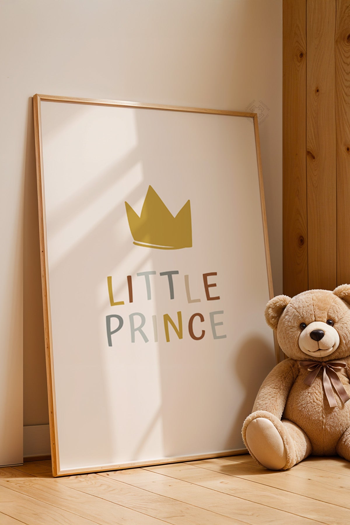 Çocuk Odası, Bebek Odası Ahşap Çerçeveli Poster, Tablo No:30