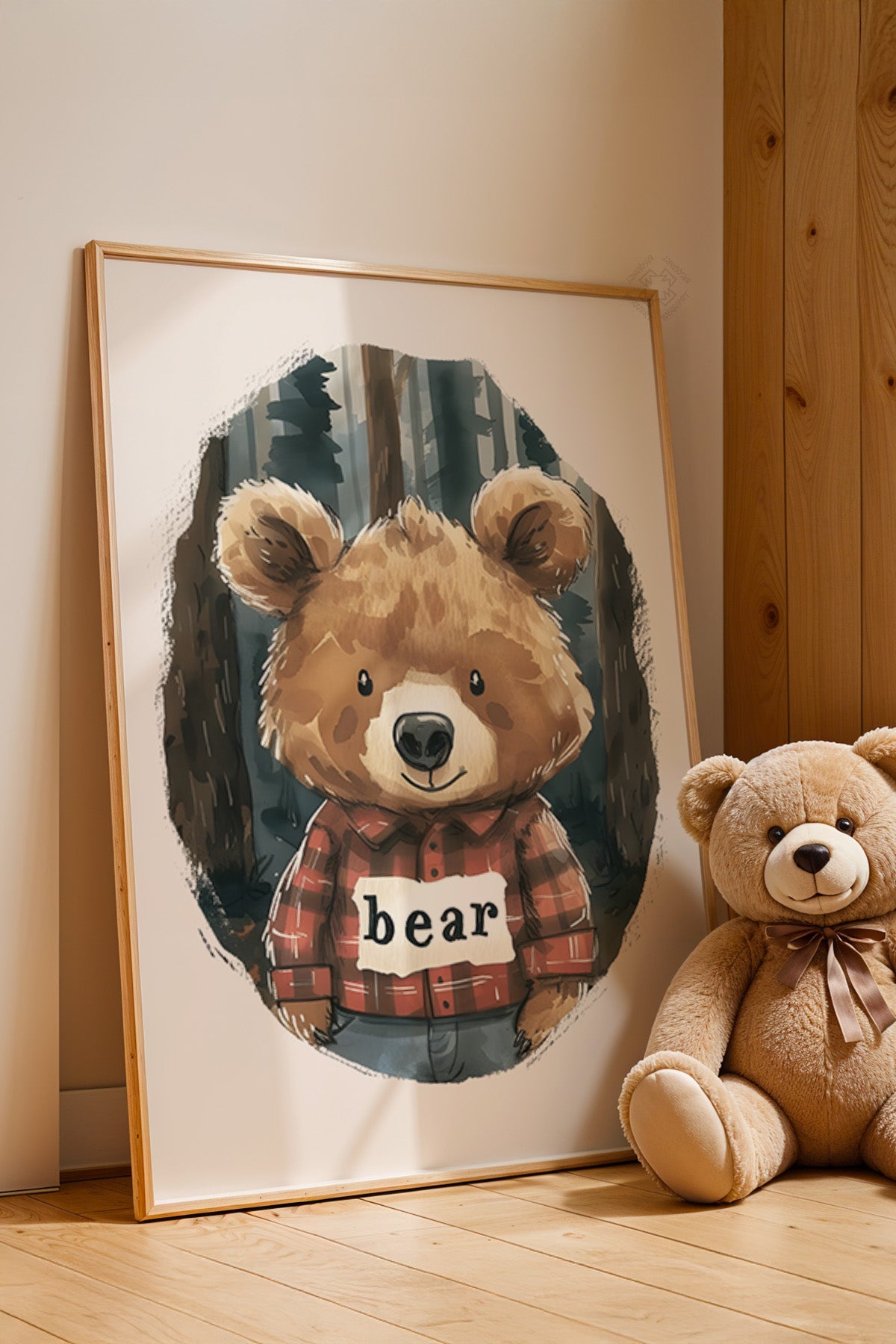 Çocuk Odası, Bebek Odası Ahşap Çerçeveli Poster, Tablo No:70