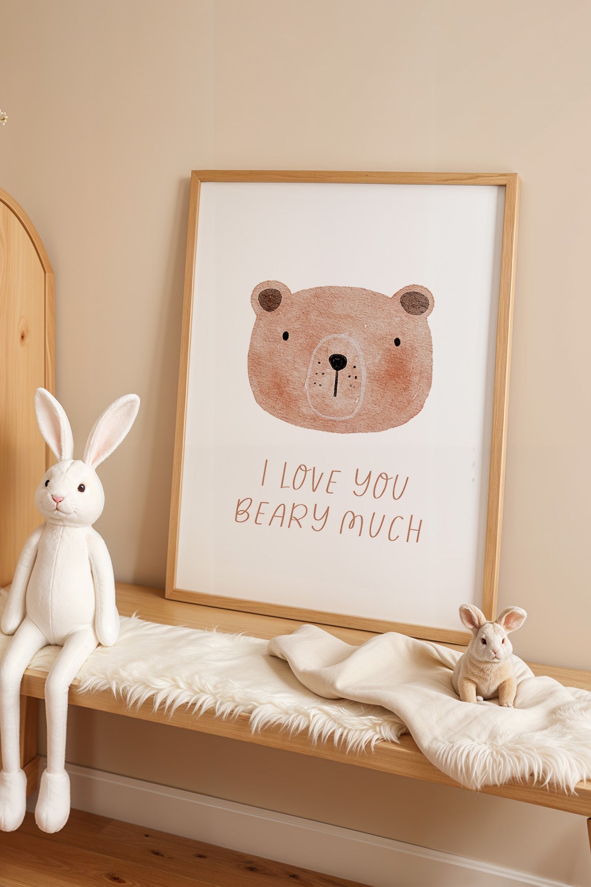 Çocuk Odası, Bebek Odası Ahşap Çerçeveli Poster, Tablo No:96