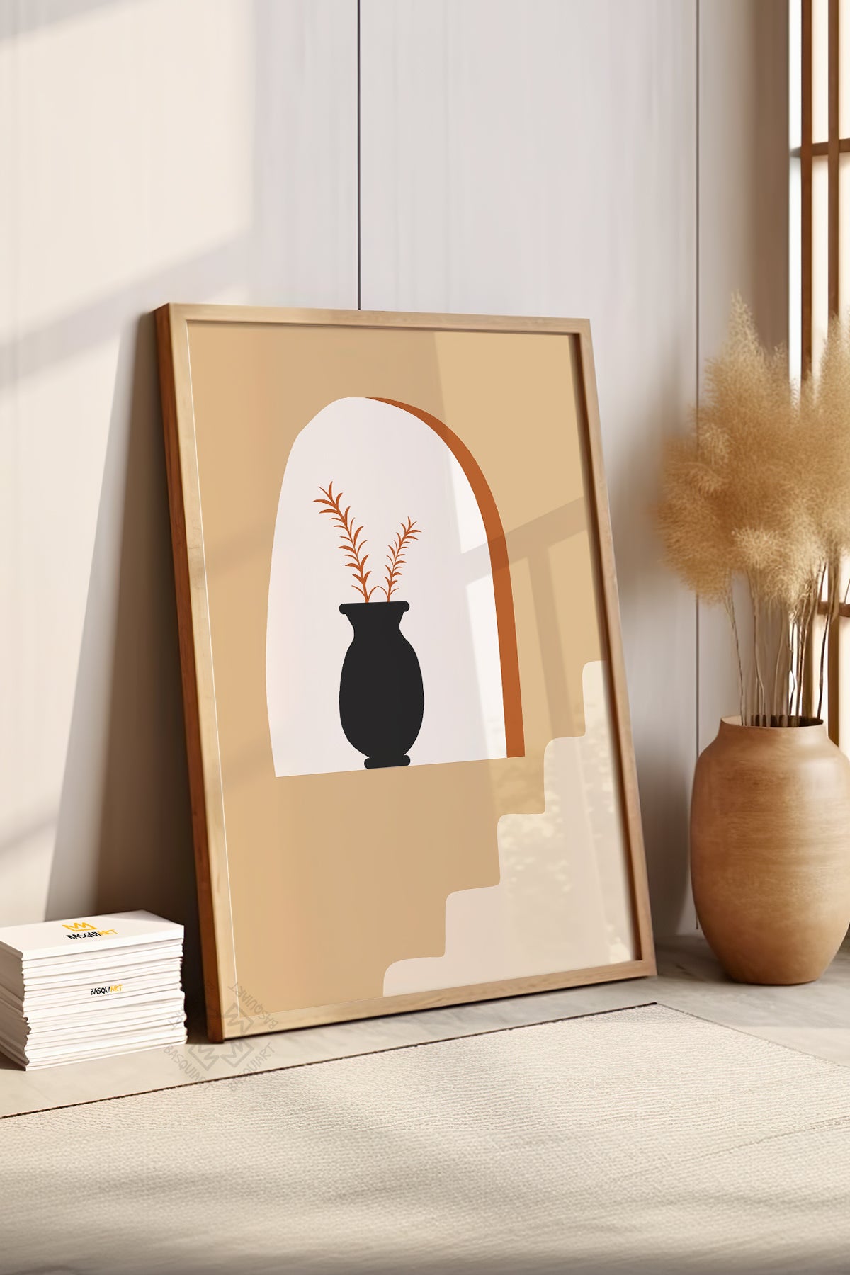 Bohemian Serisi Ahşap Çerçeveli Poster, Tablo No:20