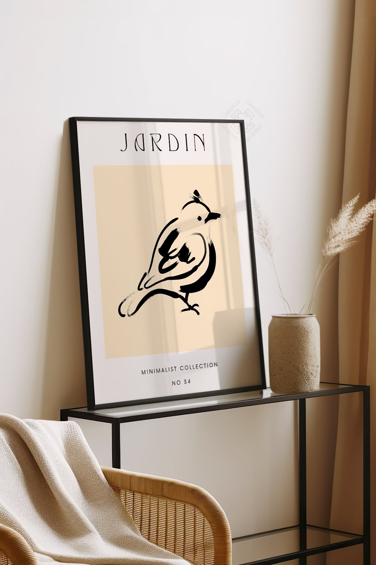 Bohemian Serisi Siyah Çerçeveli Poster, Tablo No:79