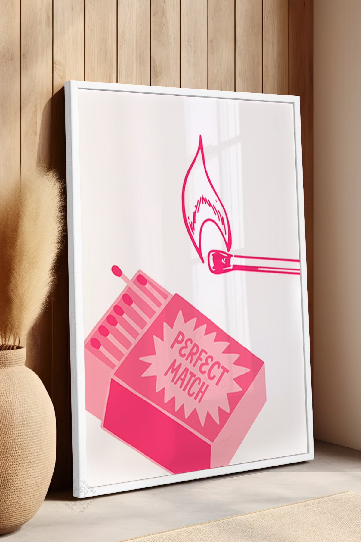Lucky You Serisi Beyaz Çerçeveli Poster, Tablo Duvar Dekoru No:85